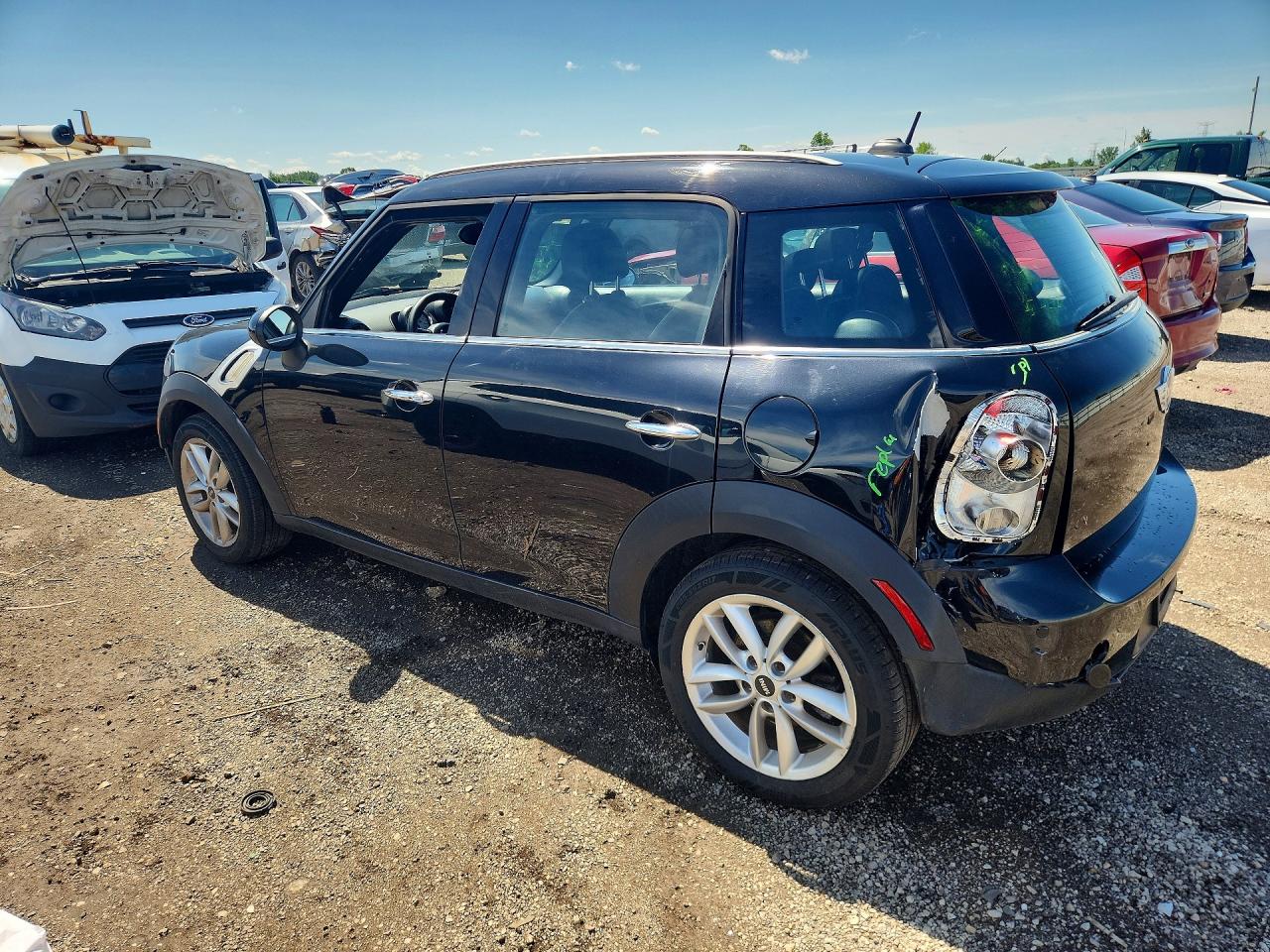 2012 Mini Cooper Countryman Black vin: WMWZB3C51CWM05518