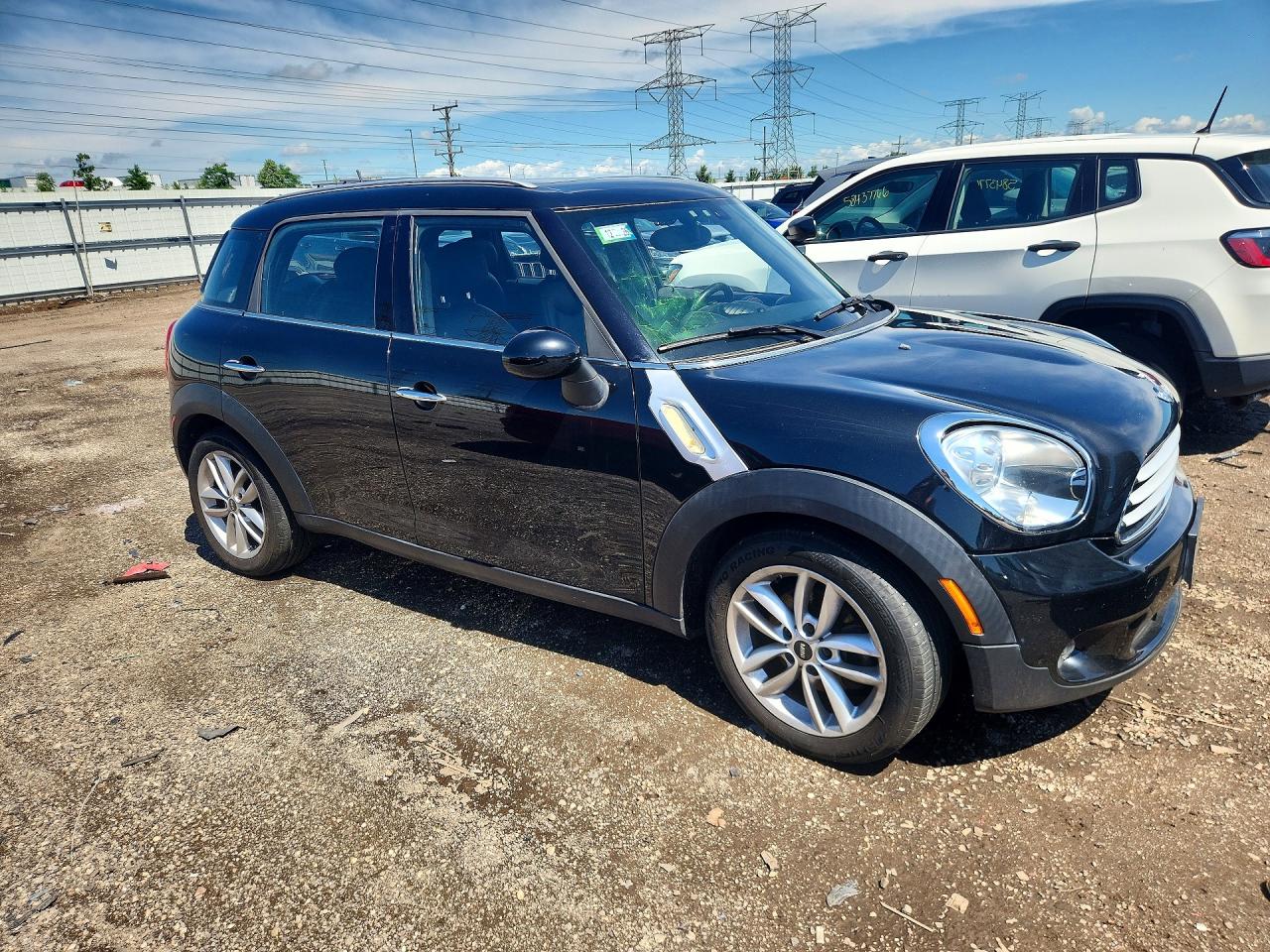 2012 Mini Cooper Countryman Black vin: WMWZB3C51CWM05518
