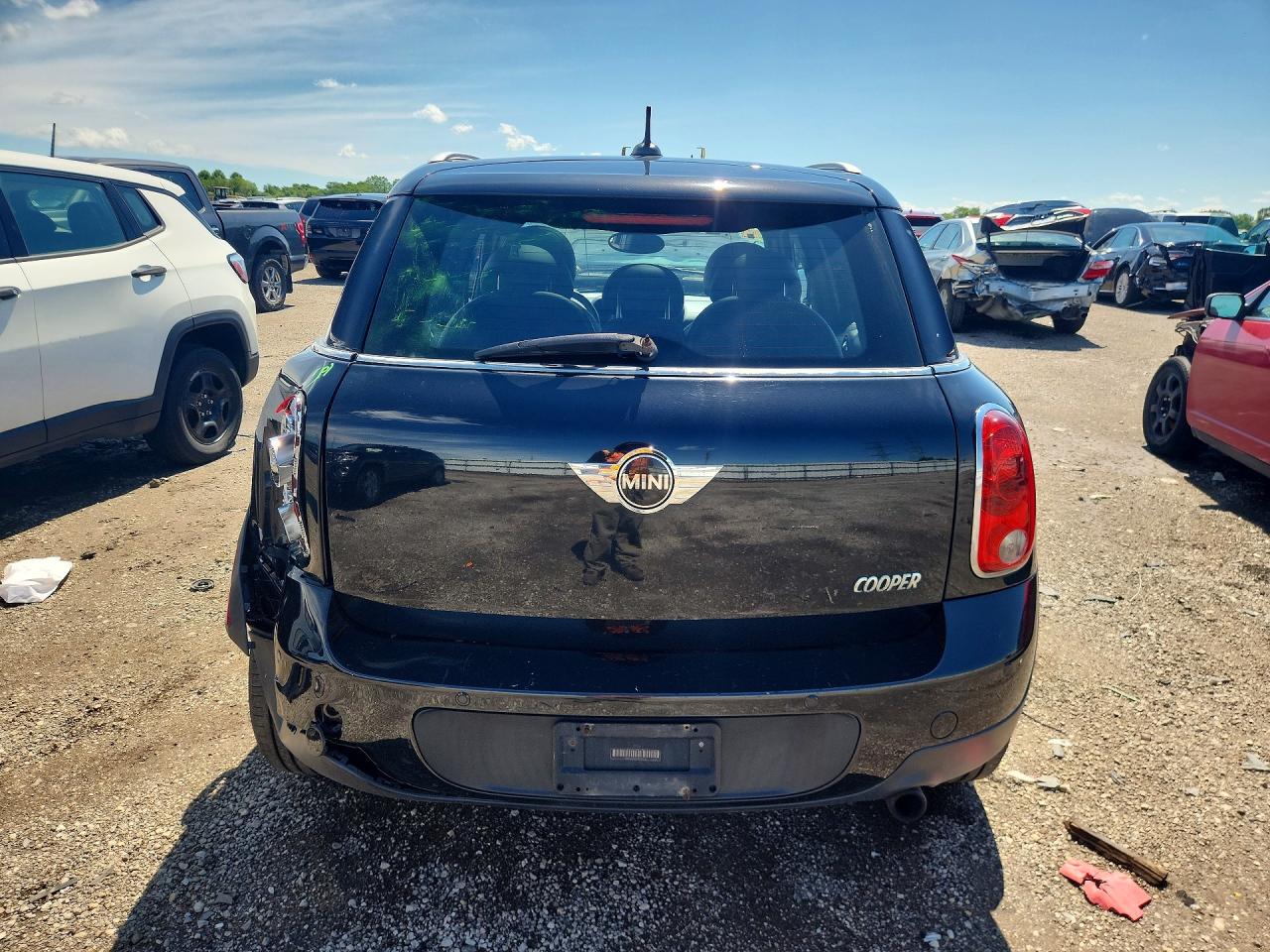 2012 Mini Cooper Countryman Black vin: WMWZB3C51CWM05518