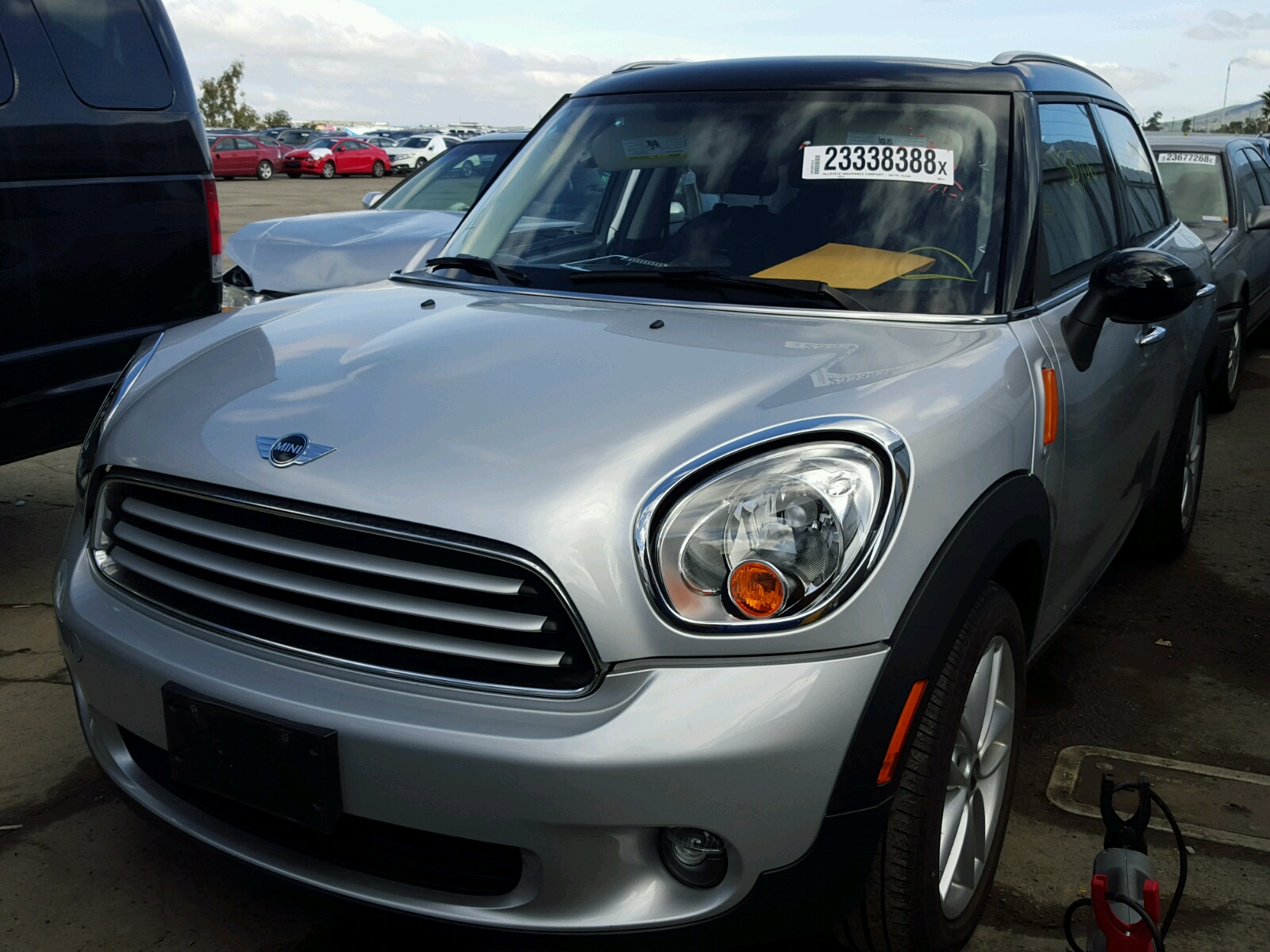 2013 Mini Cooper Countryman Серебряный vin: WMWZB3C51DWM08114