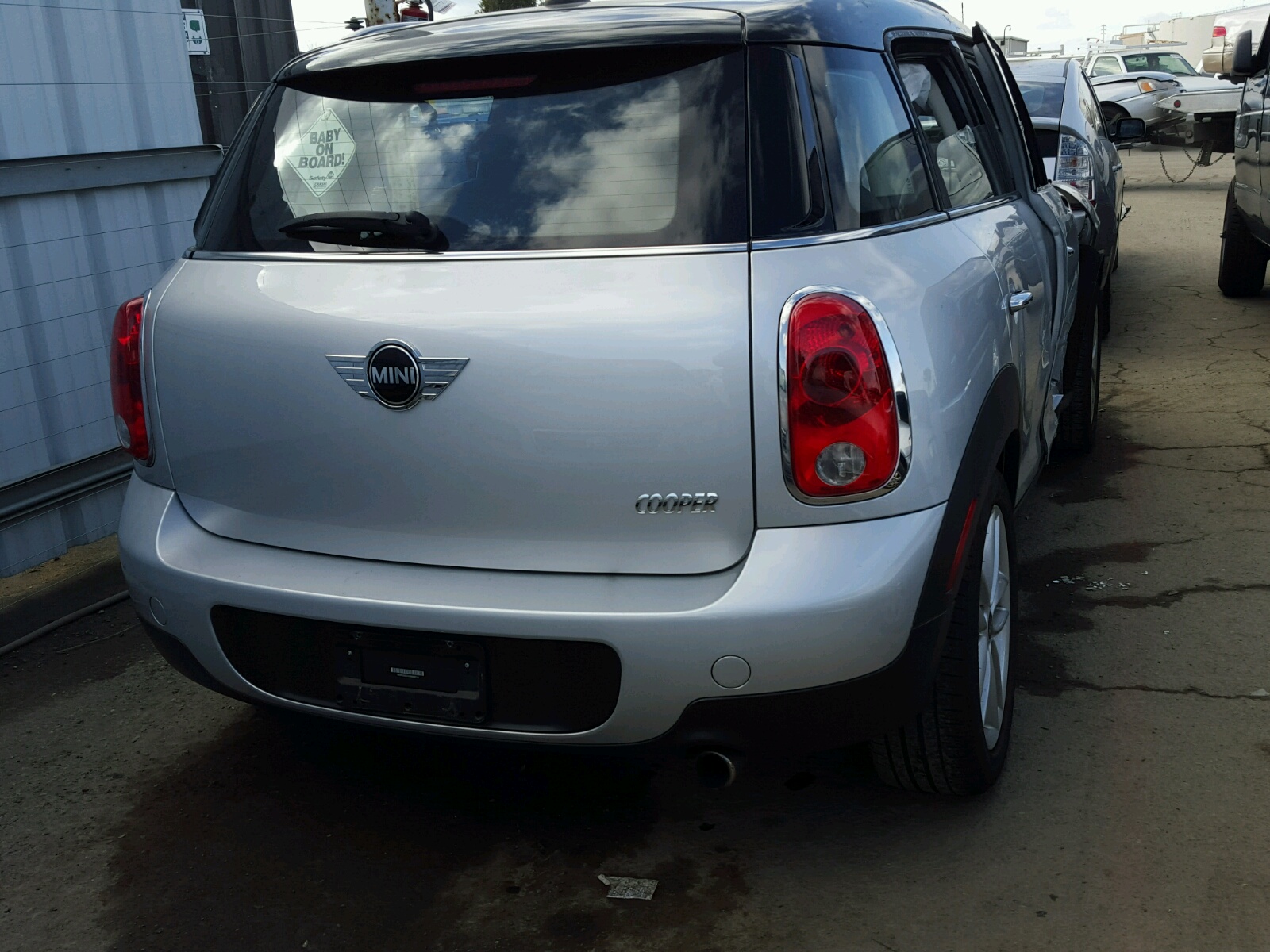 2013 Mini Cooper Countryman Серебряный vin: WMWZB3C51DWM08114