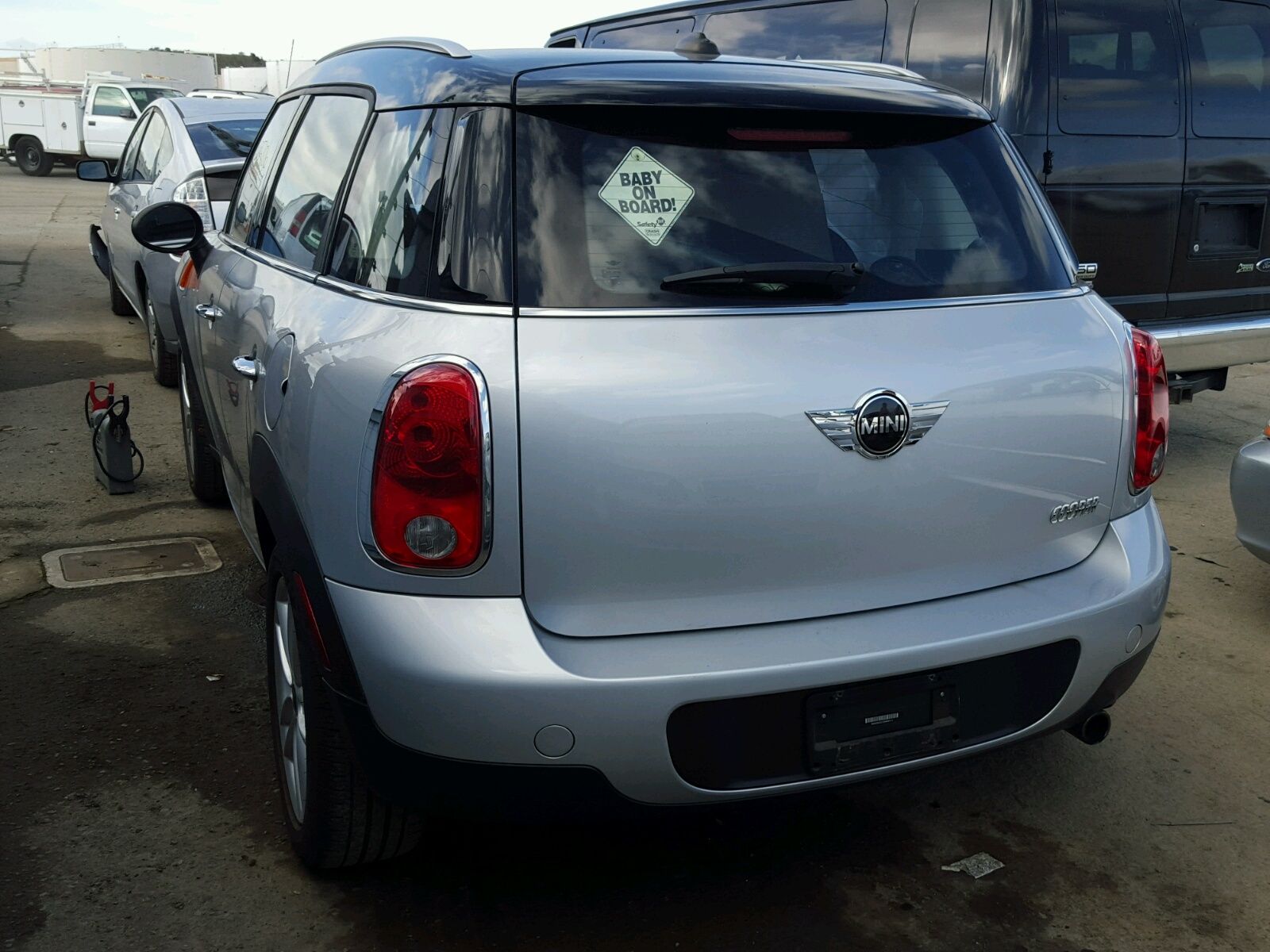 2013 Mini Cooper Countryman Серебряный vin: WMWZB3C51DWM08114
