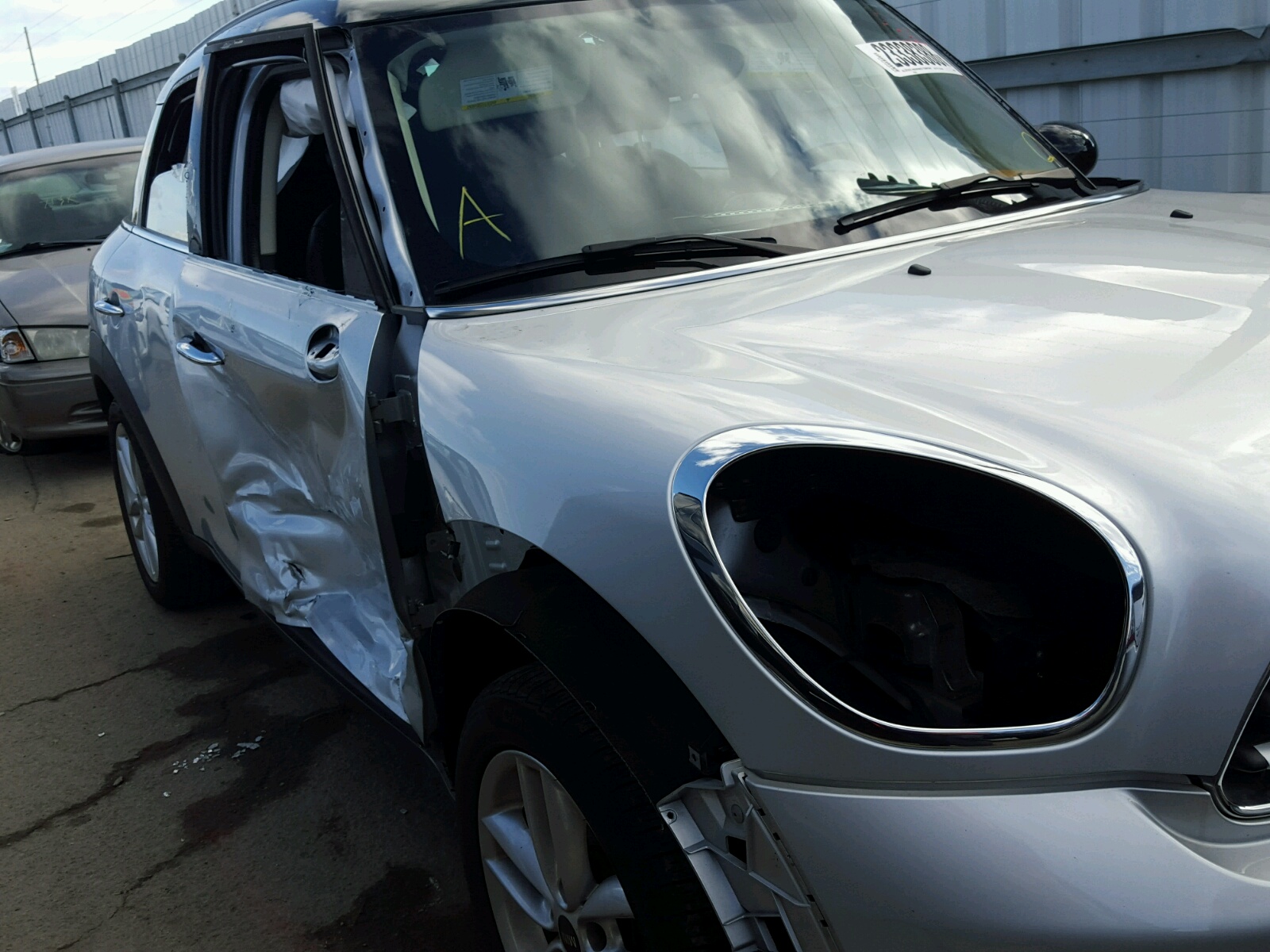2013 Mini Cooper Countryman Серебряный vin: WMWZB3C51DWM08114