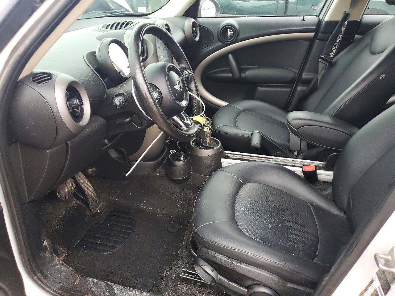 2012 Mini Cooper Countryman White vin: WMWZB3C52CWM03017