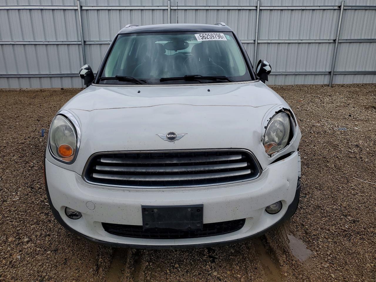 2012 Mini Cooper Countryman White vin: WMWZB3C52CWM03017