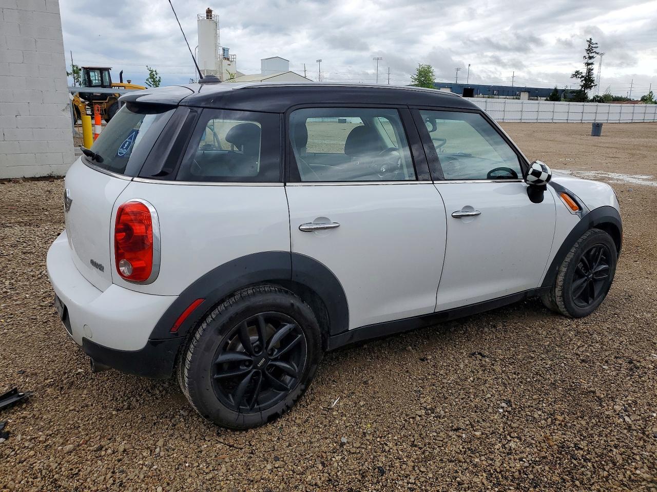 2012 Mini Cooper Countryman White vin: WMWZB3C52CWM03017