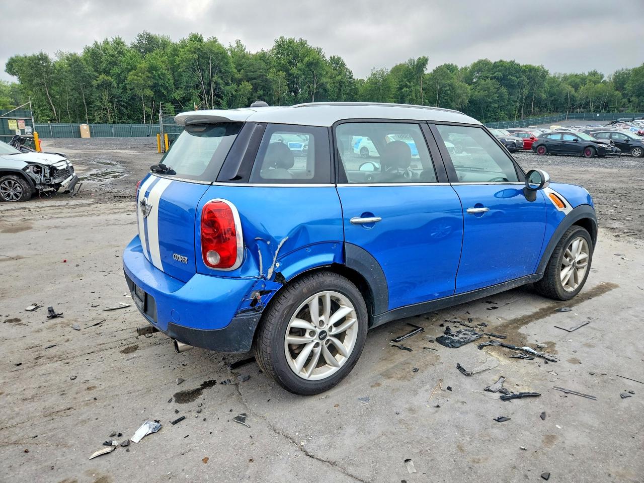 2012 Mini Cooper Countryman Синий vin: WMWZB3C52CWM03180