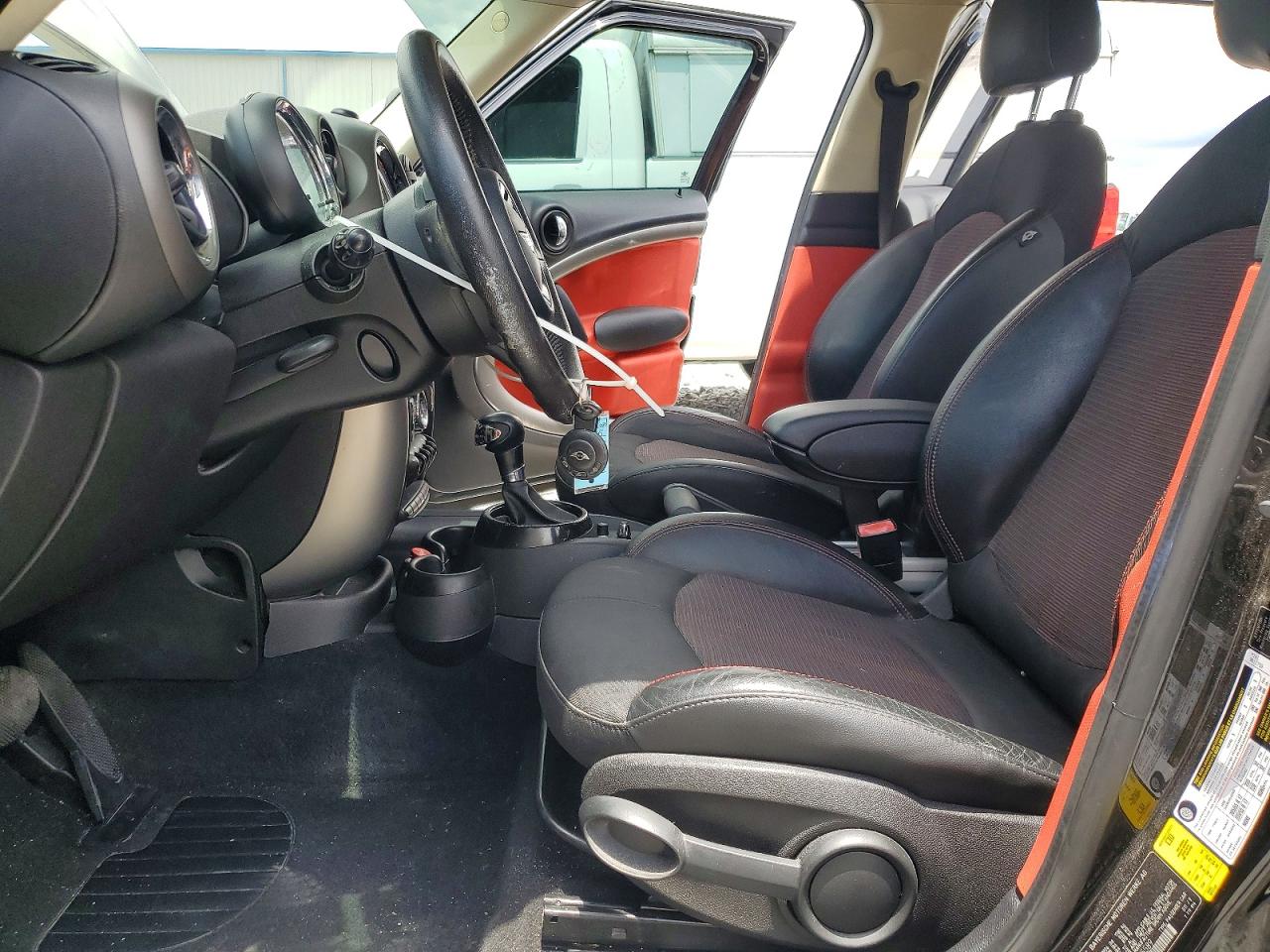 2012 Mini Cooper Countryman Black vin: WMWZB3C52CWM05589