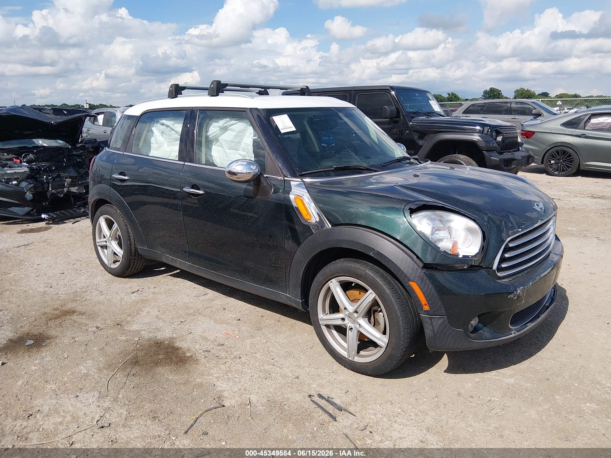 2014 Mini Countryman Cooper Green vin: WMWZB3C52EWR36584