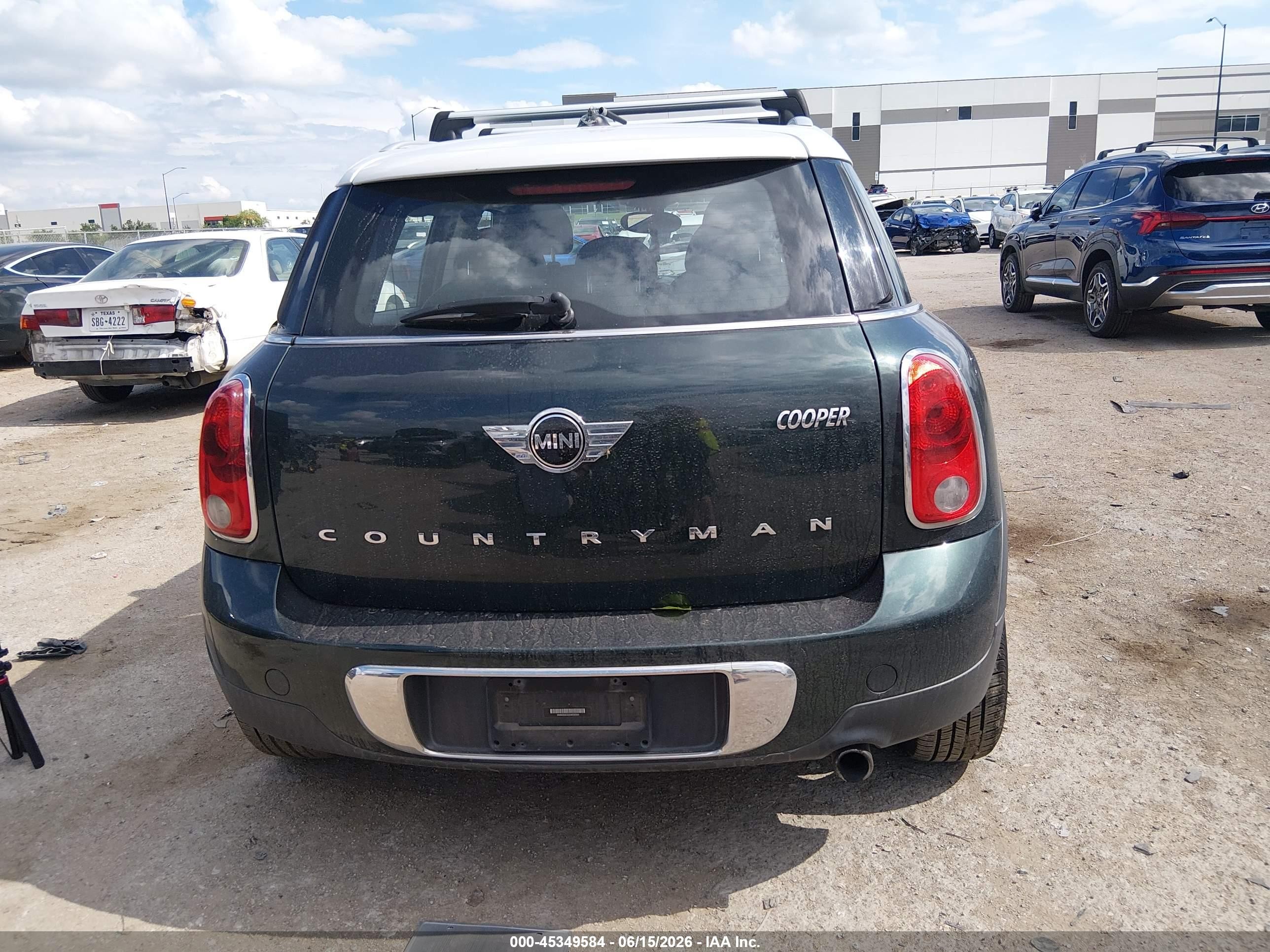 2014 Mini Countryman Cooper Green vin: WMWZB3C52EWR36584