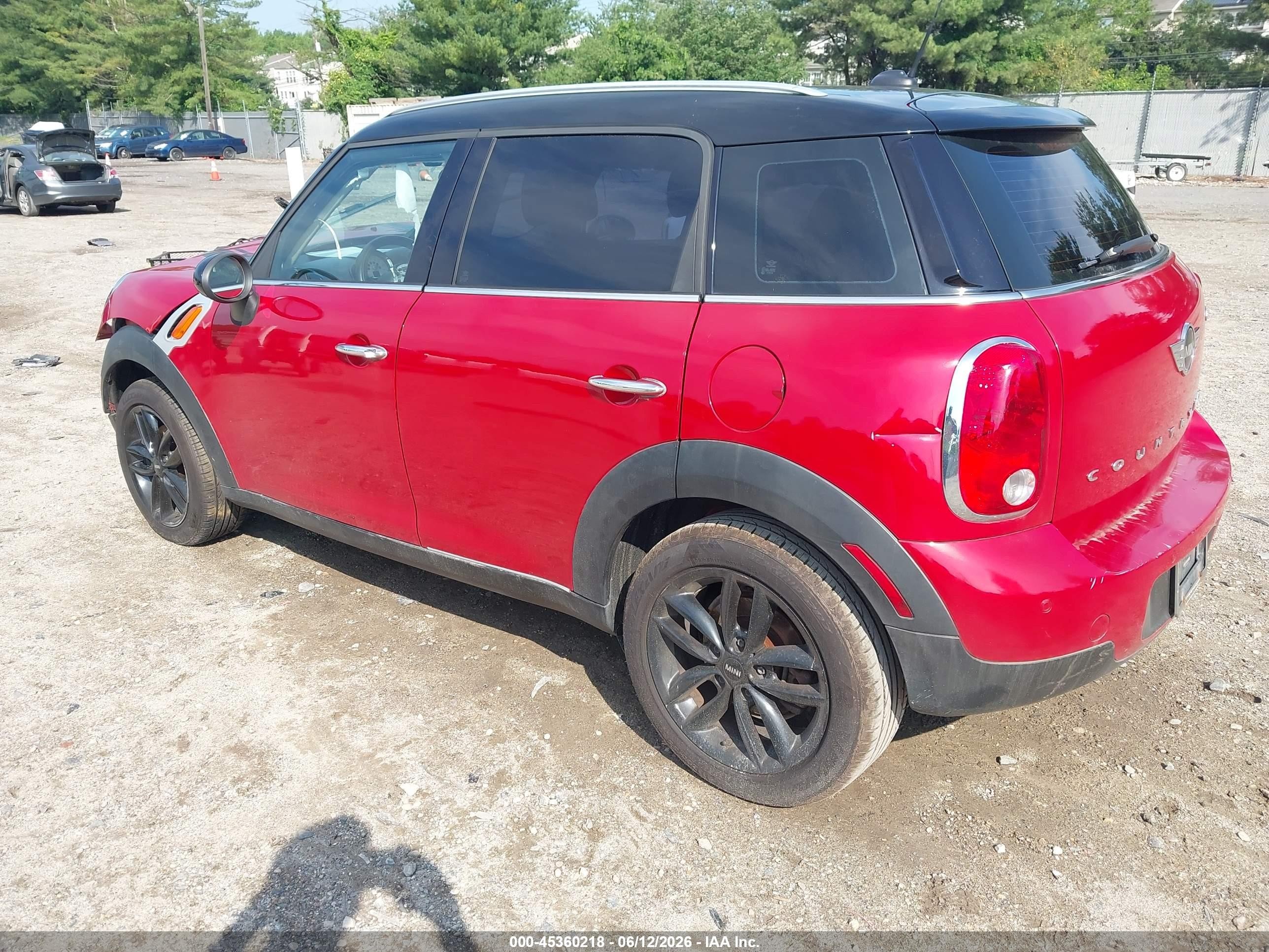 2014 Mini Countryman Cooper Red vin: WMWZB3C52EWR39064