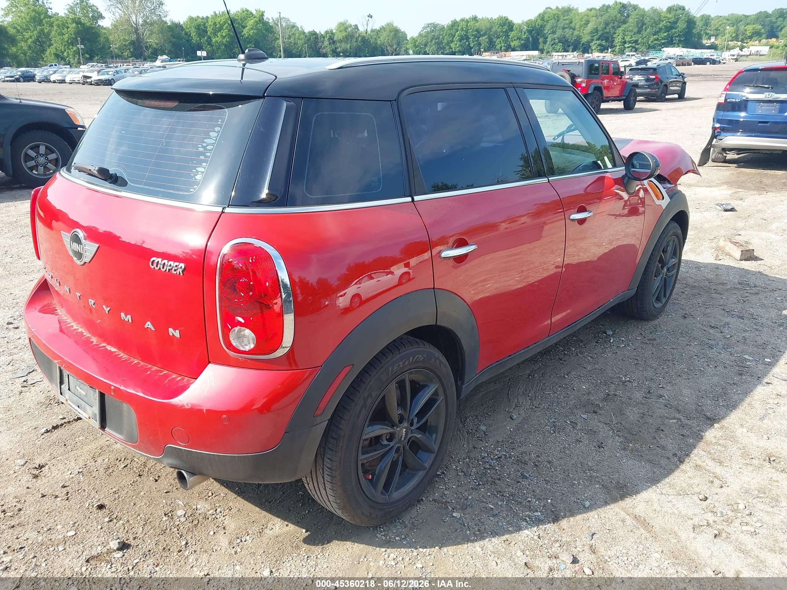 2014 Mini Countryman Cooper Red vin: WMWZB3C52EWR39064