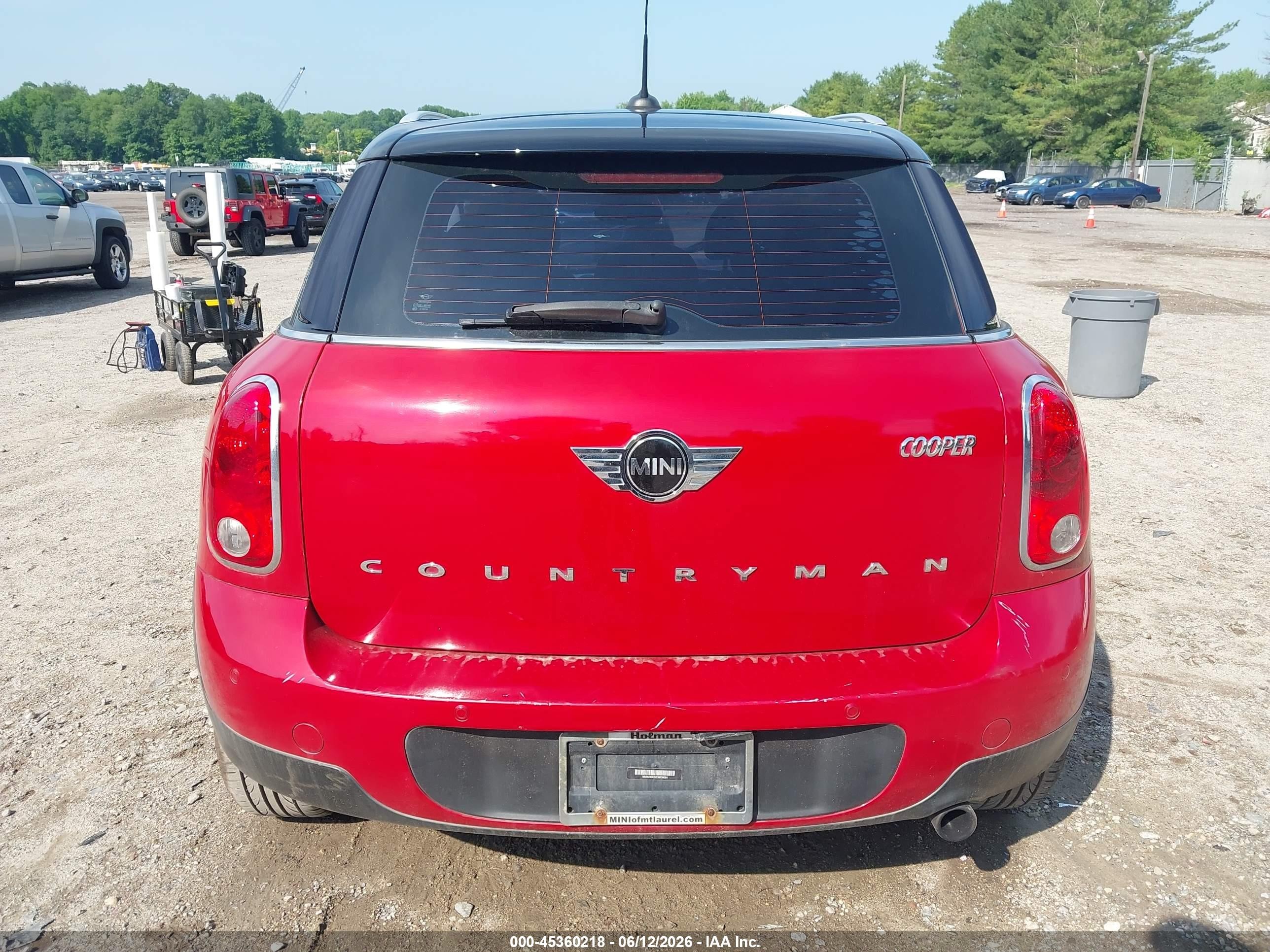 2014 Mini Countryman Cooper Red vin: WMWZB3C52EWR39064