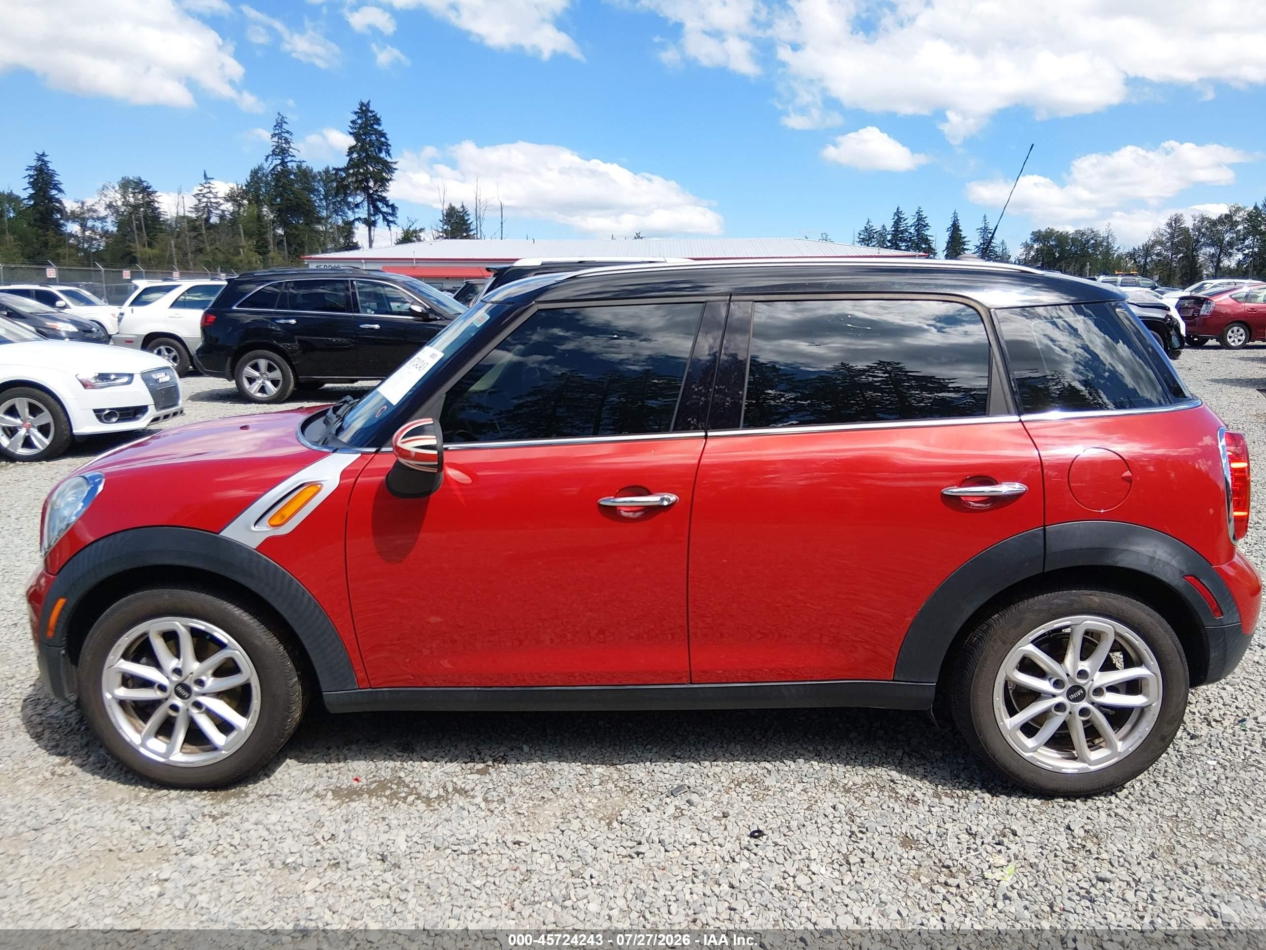 2015 Mini Countryman Cooper Красный vin: WMWZB3C52FWR44959