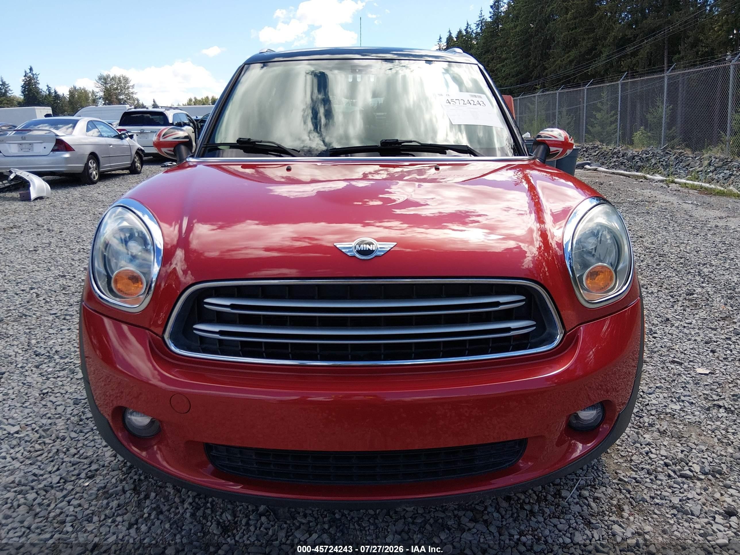 2015 Mini Countryman Cooper Красный vin: WMWZB3C52FWR44959