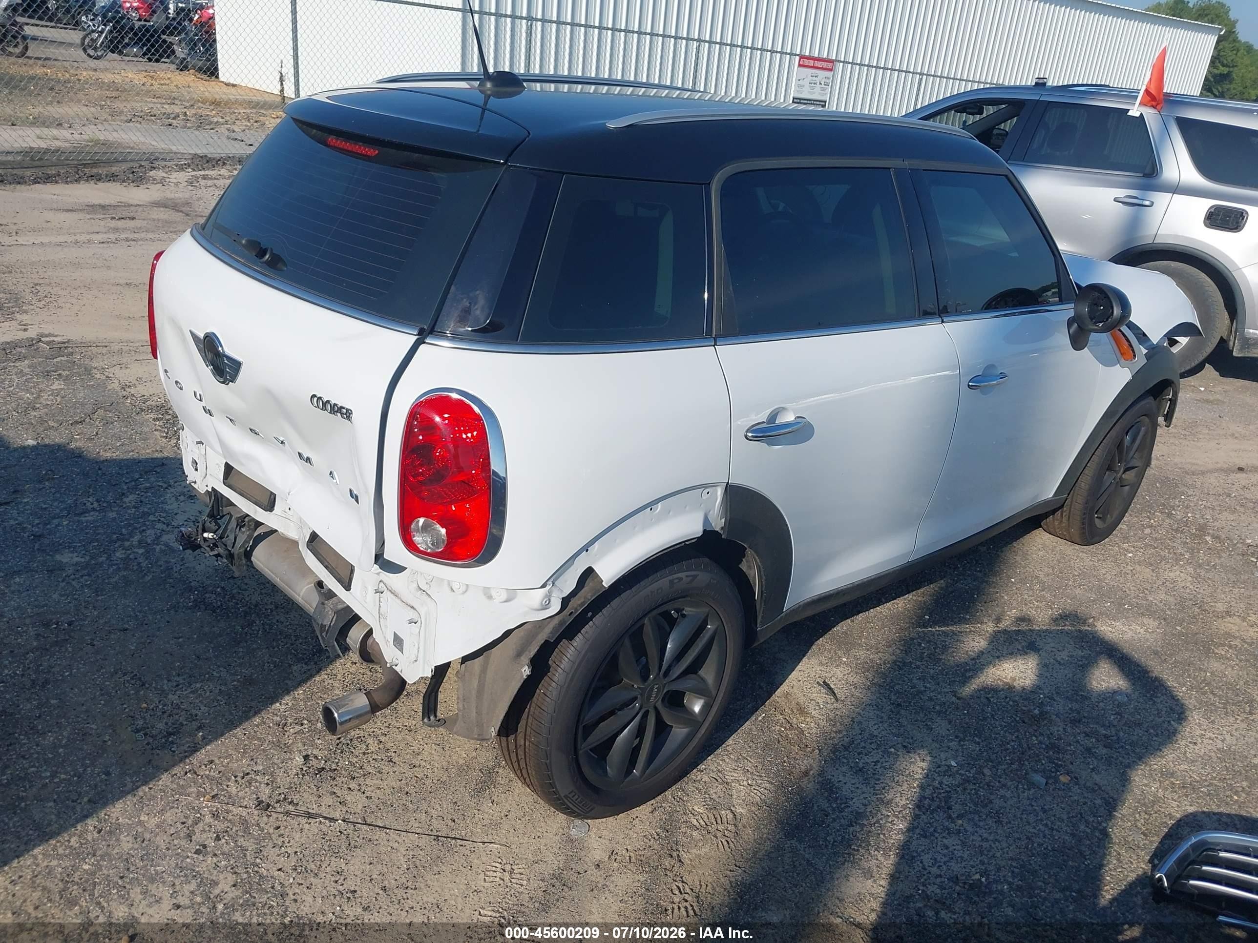 2014 Mini Countryman Cooper Белый vin: WMWZB3C53EWR39025