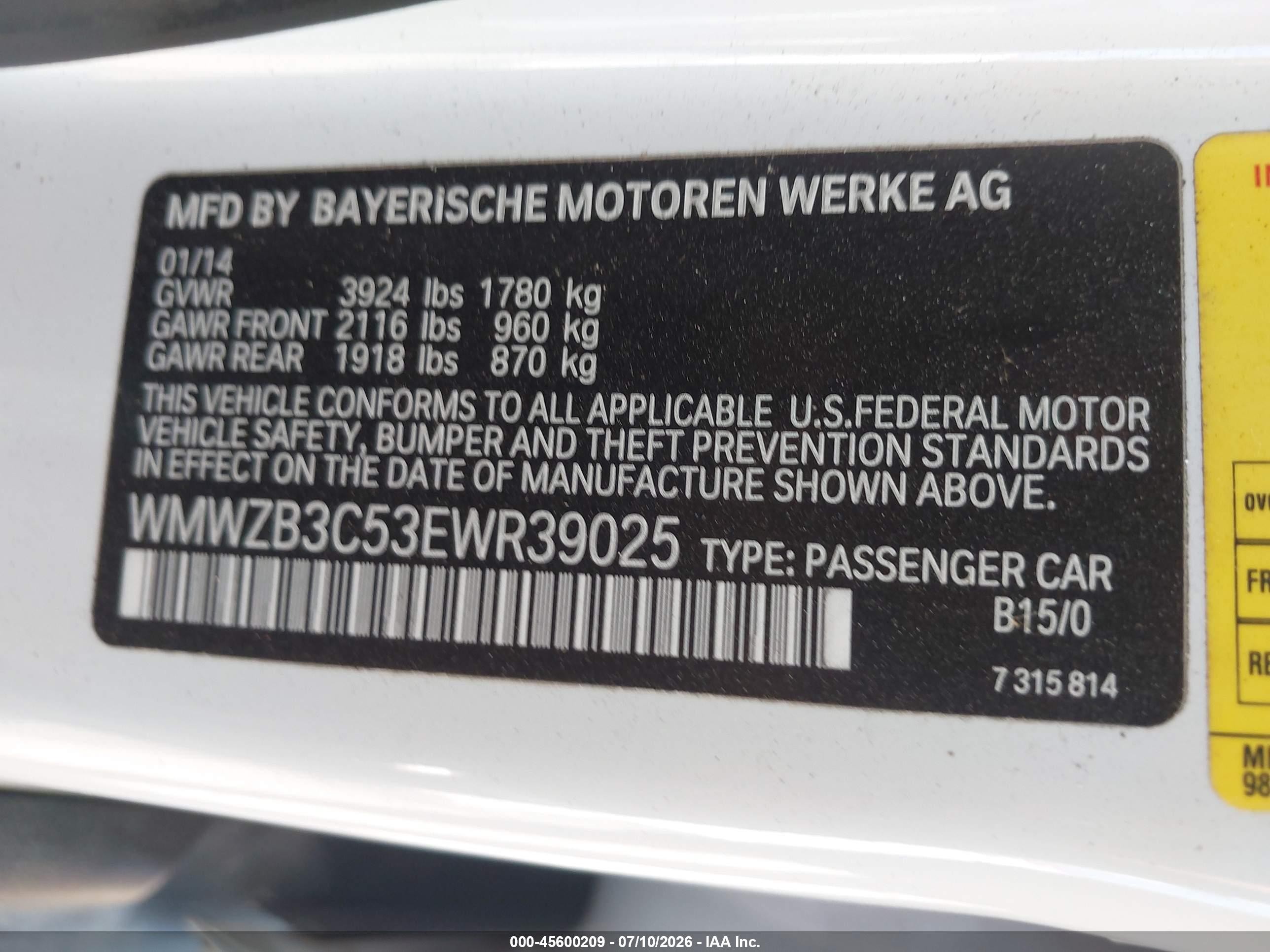 2014 Mini Countryman Cooper Белый vin: WMWZB3C53EWR39025