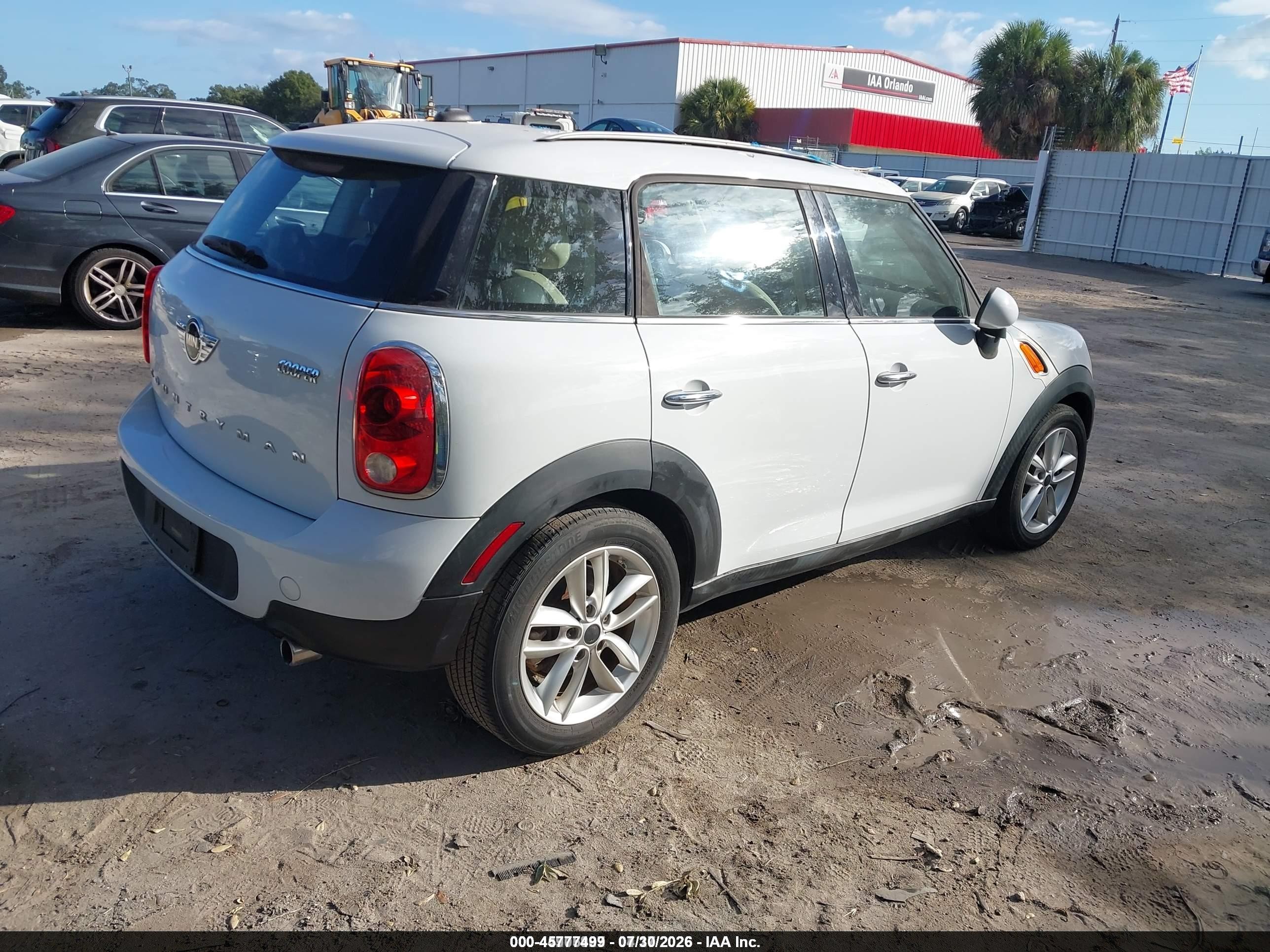 2014 Mini Countryman Cooper White vin: WMWZB3C53EWR40773