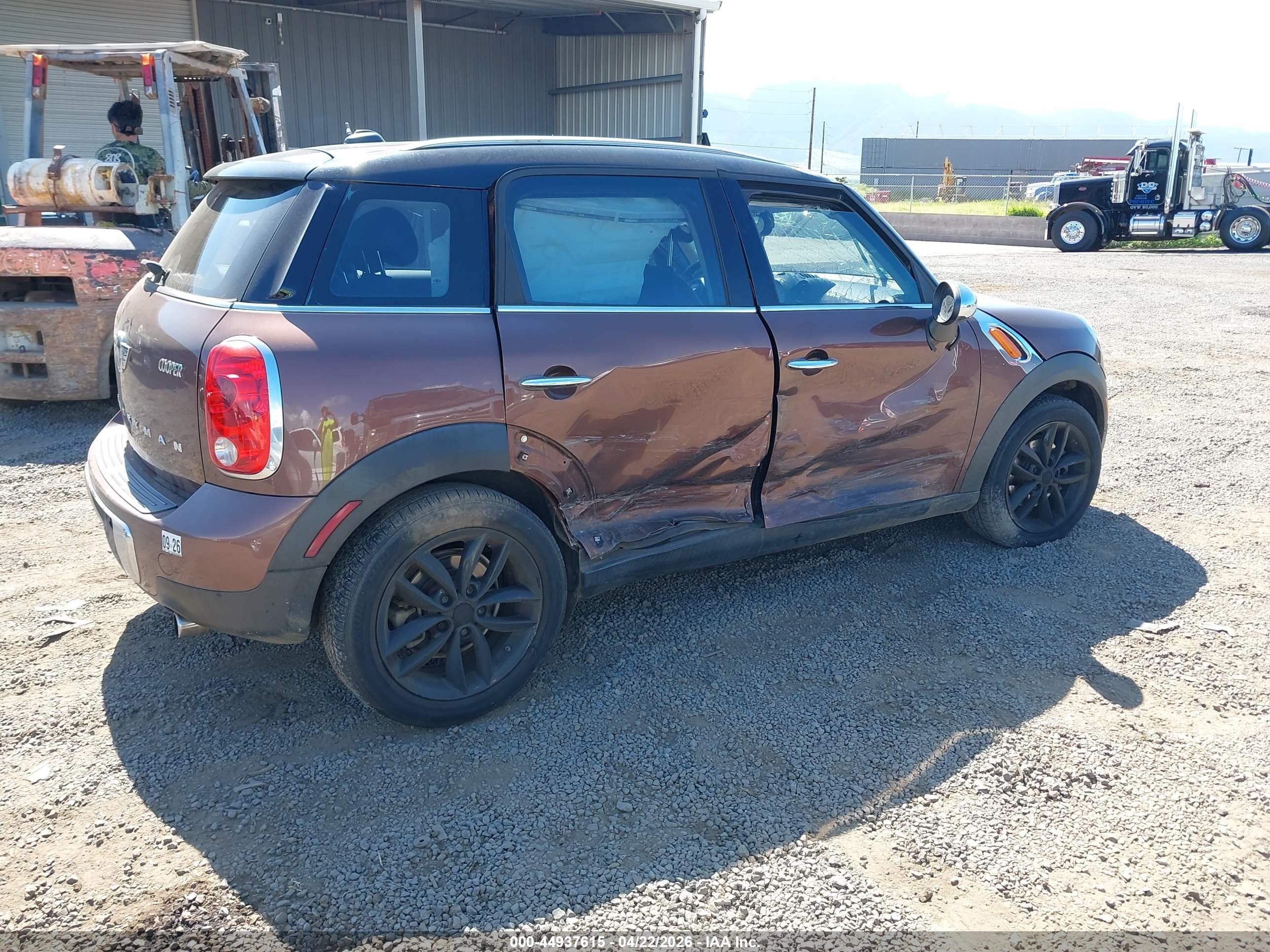 2013 Mini Countryman Cooper Gray vin: WMWZB3C54DWM09953