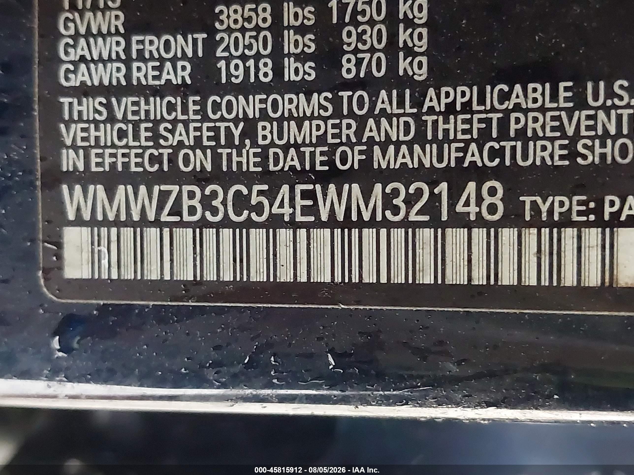 2014 Mini Countryman Cooper Dark Blue vin: WMWZB3C54EWM32148