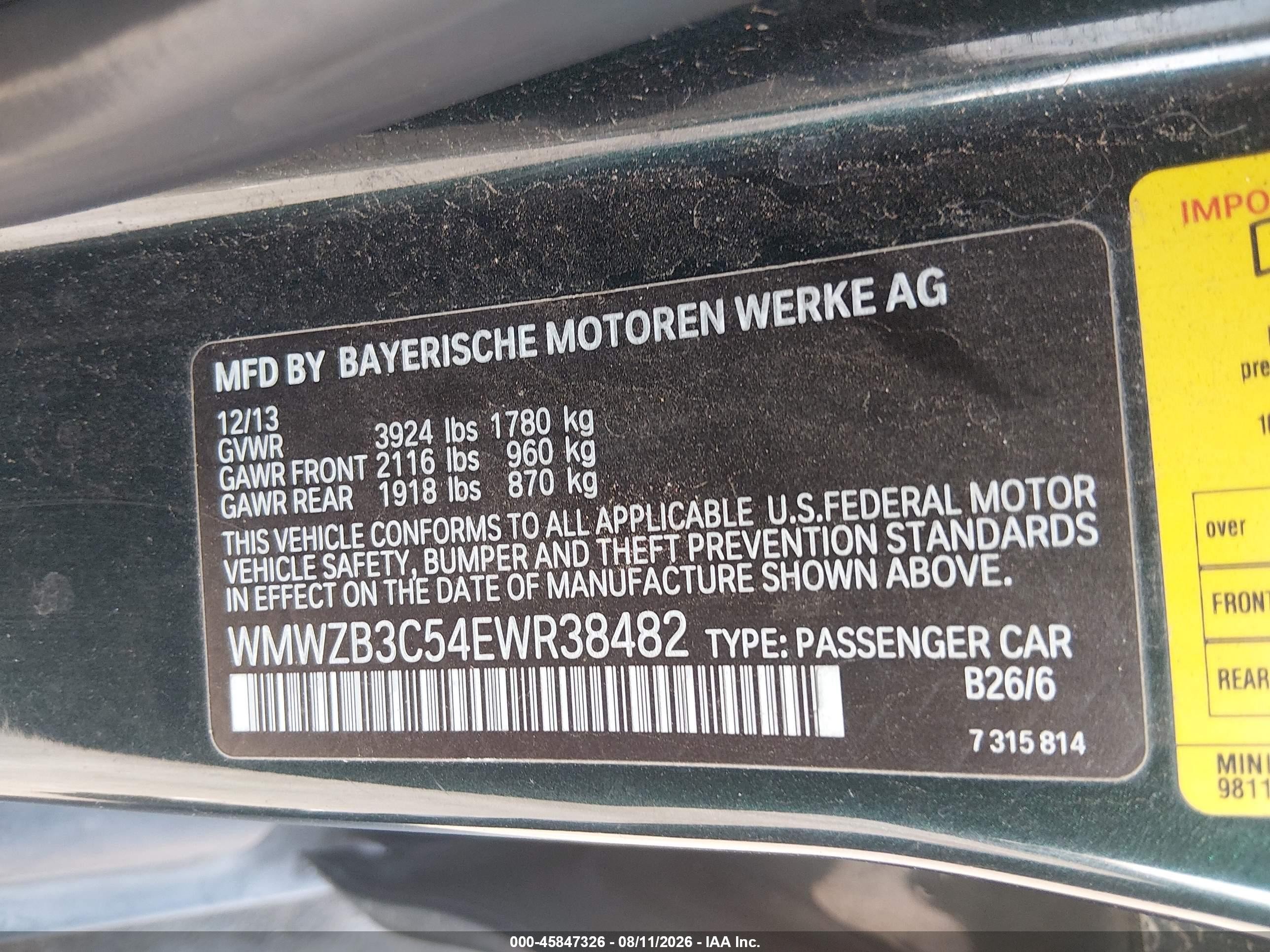 2014 Mini Countryman Cooper Green vin: WMWZB3C54EWR38482