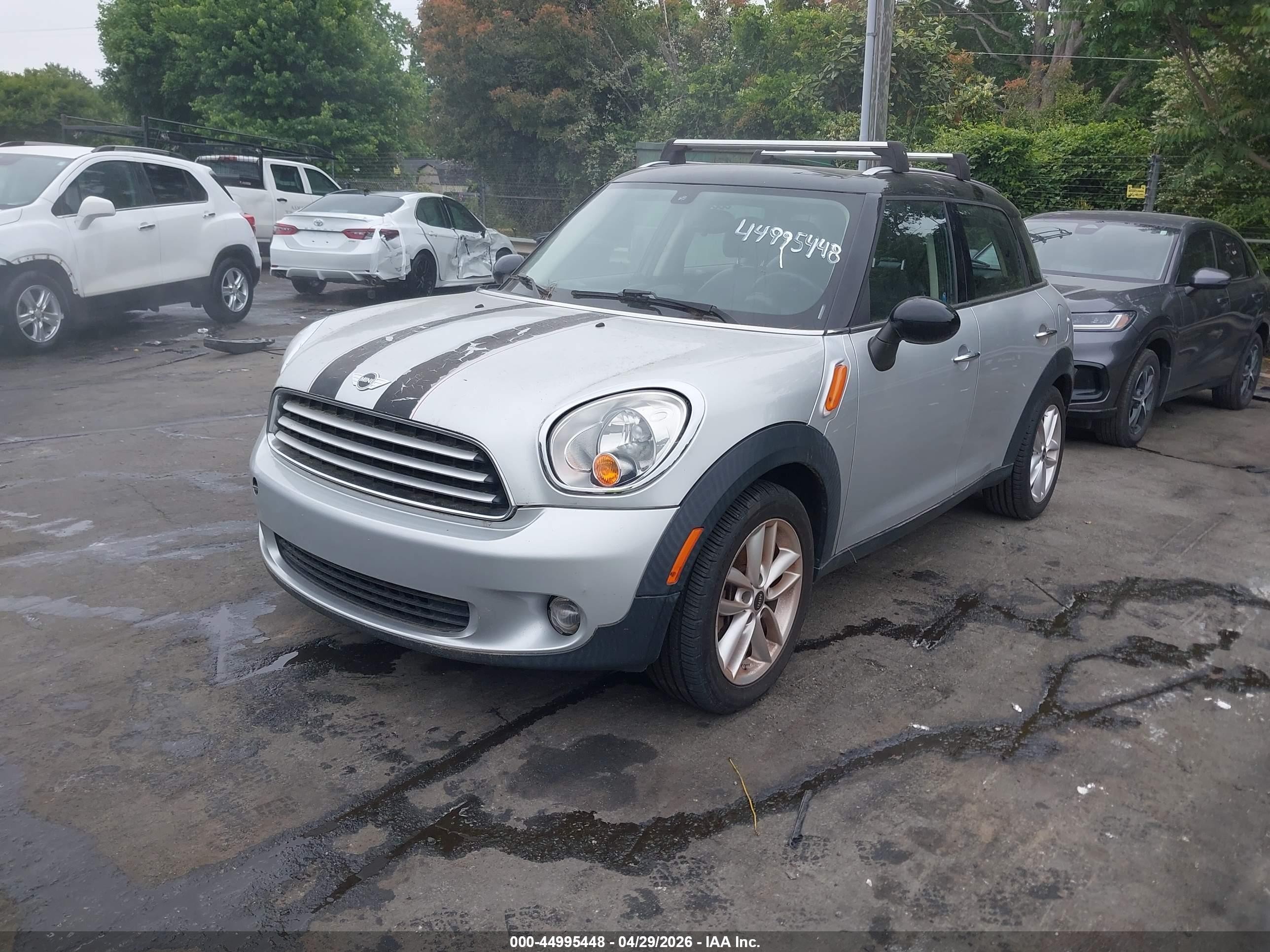 2014 Mini Countryman Cooper Серый vin: WMWZB3C54EWR38868