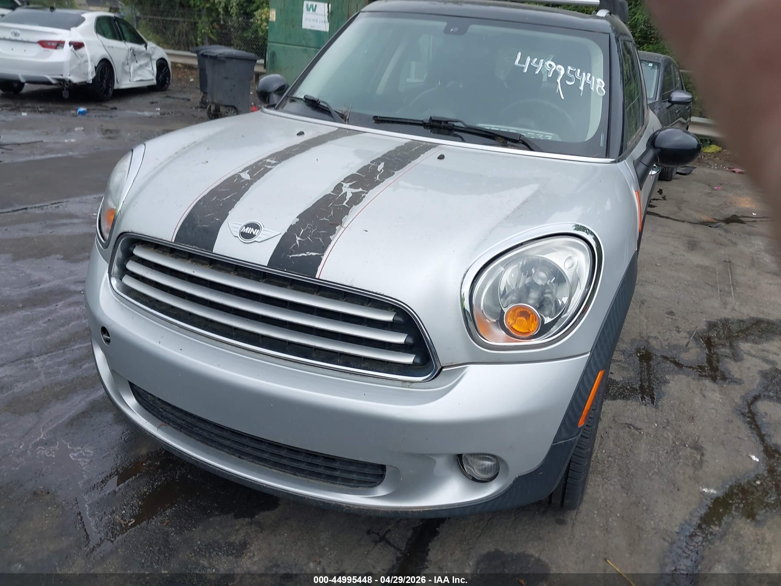 2014 Mini Countryman Cooper Серый vin: WMWZB3C54EWR38868