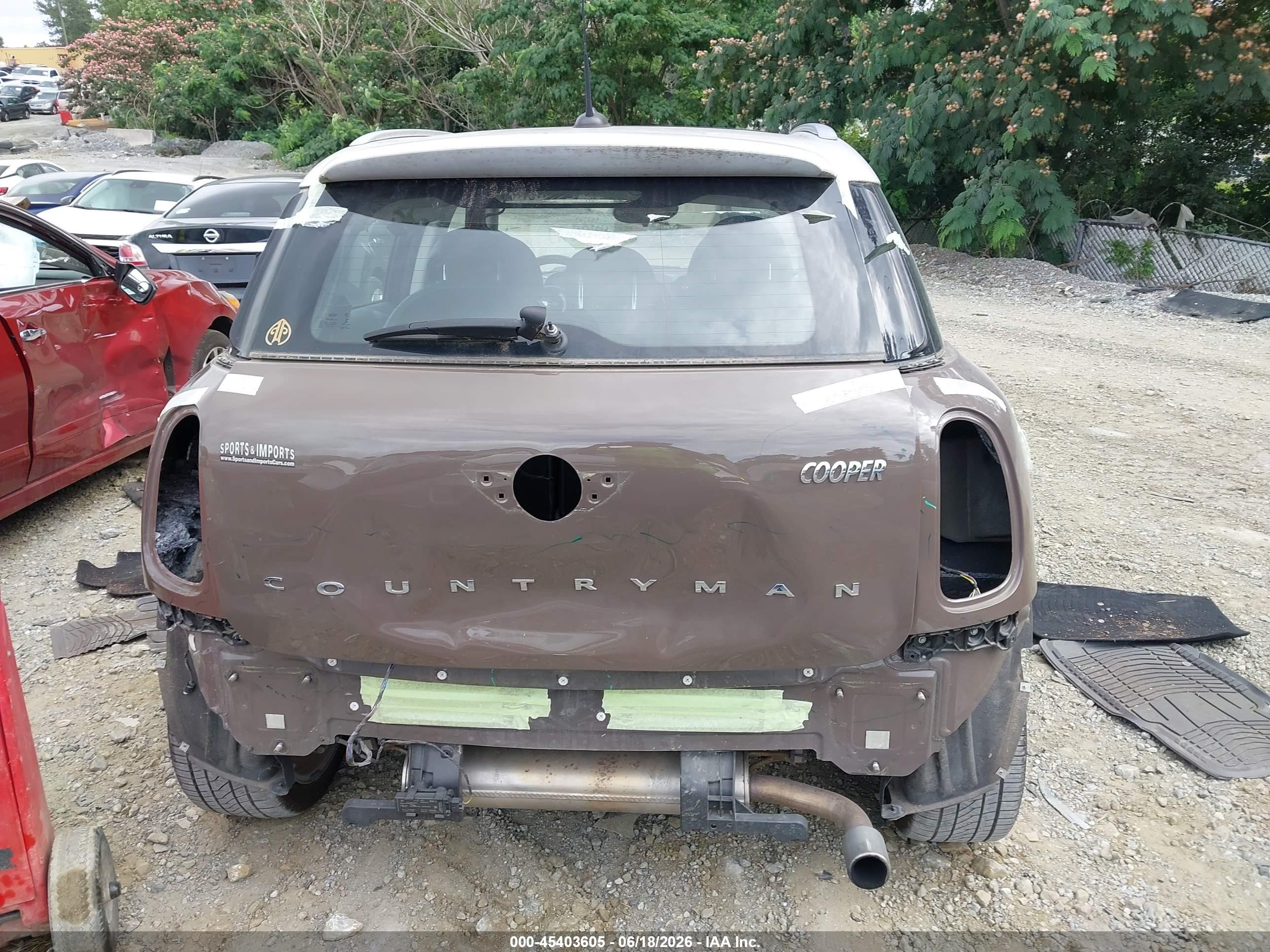 2015 Mini Countryman Cooper Brown vin: WMWZB3C54FWR42940