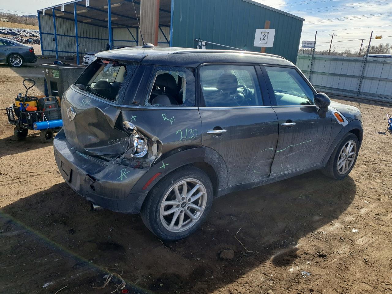 2012 Mini Cooper Countryman Gray vin: WMWZB3C55CWM30485