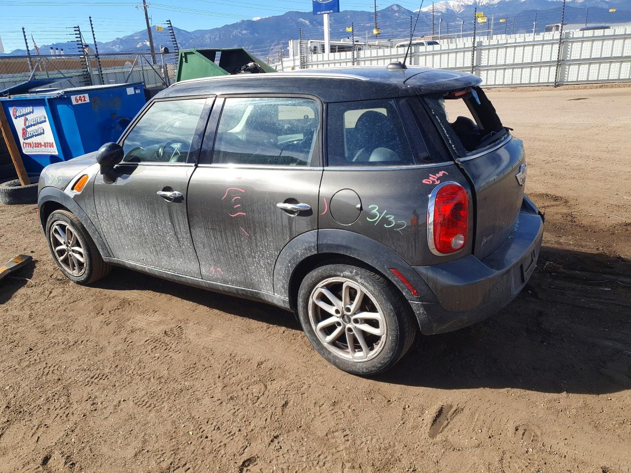 2012 Mini Cooper Countryman Gray vin: WMWZB3C55CWM30485