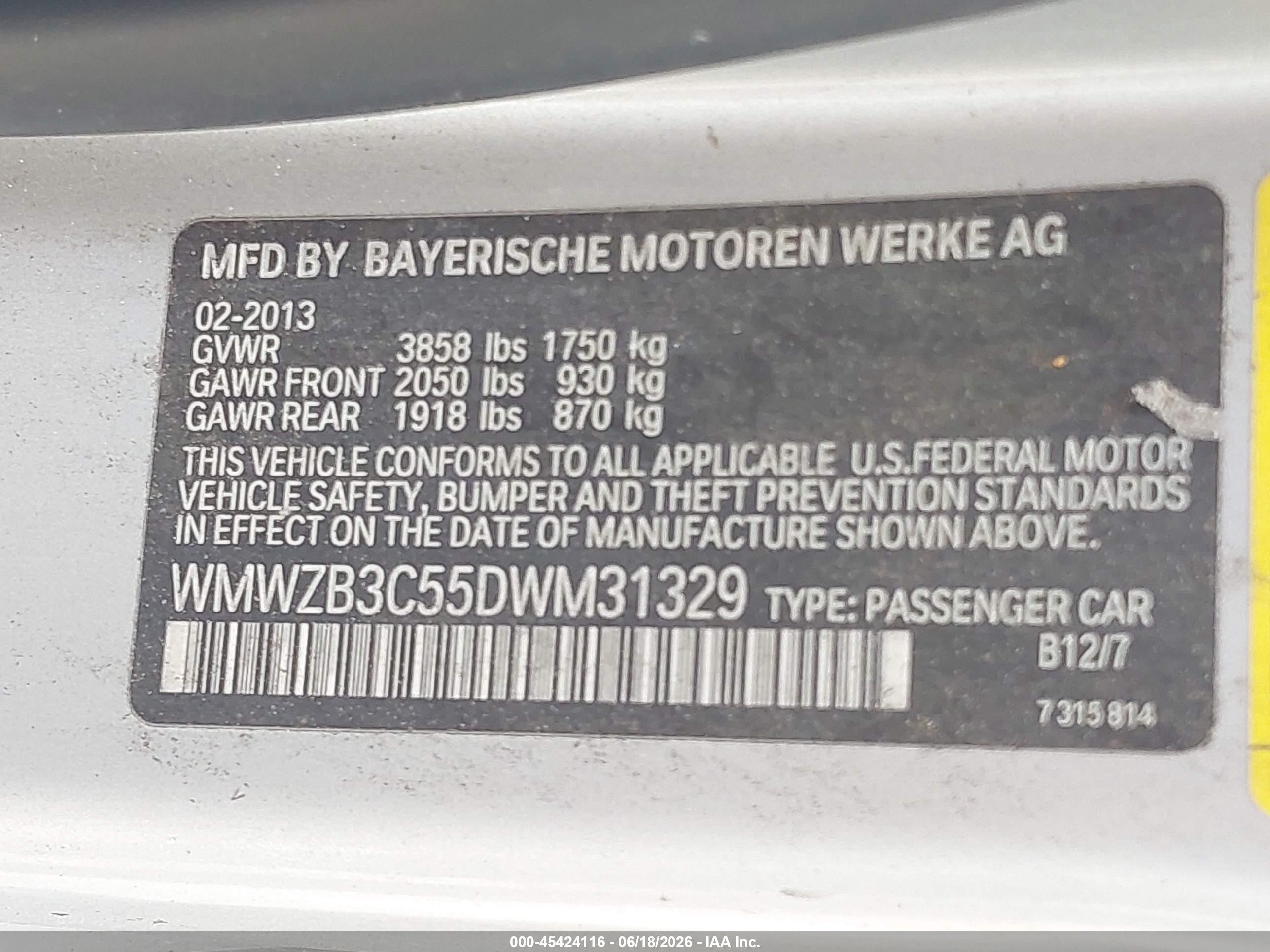 2013 Mini Countryman Cooper Silver vin: WMWZB3C55DWM31329