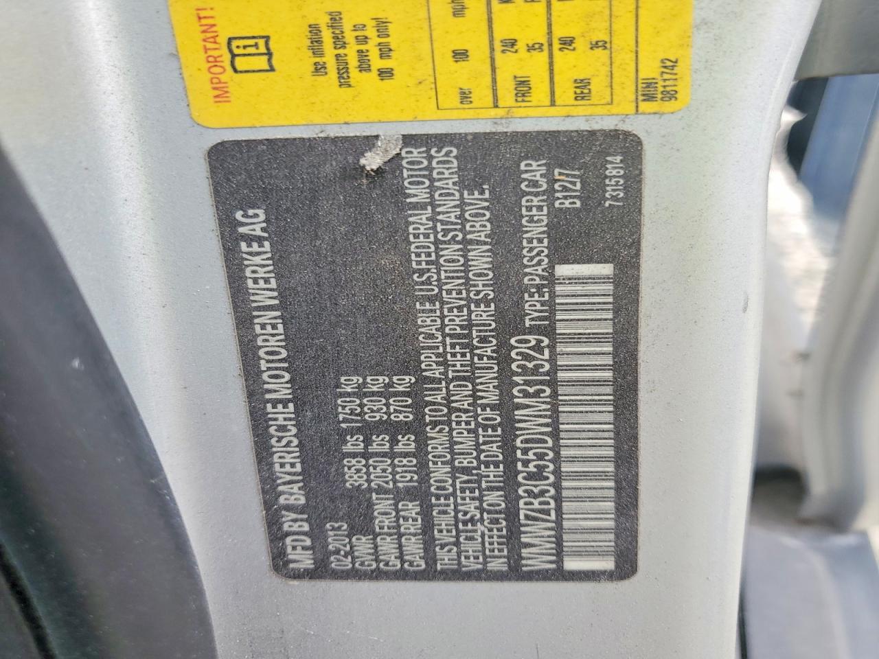 2013 Mini Cooper Countryman Серебряный vin: WMWZB3C55DWM31329