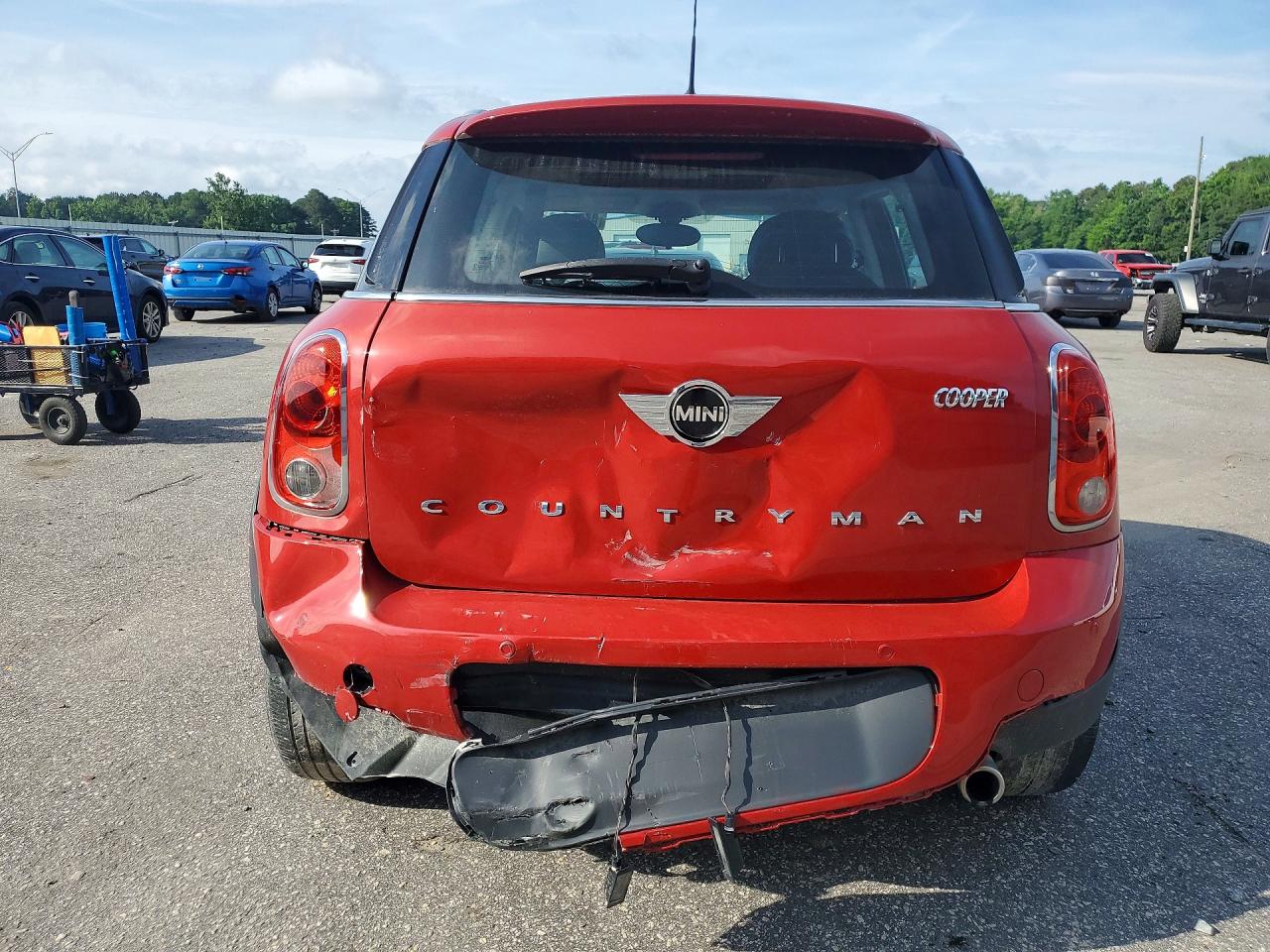 2014 Mini Cooper Countryman Красный vin: WMWZB3C55EWM32028