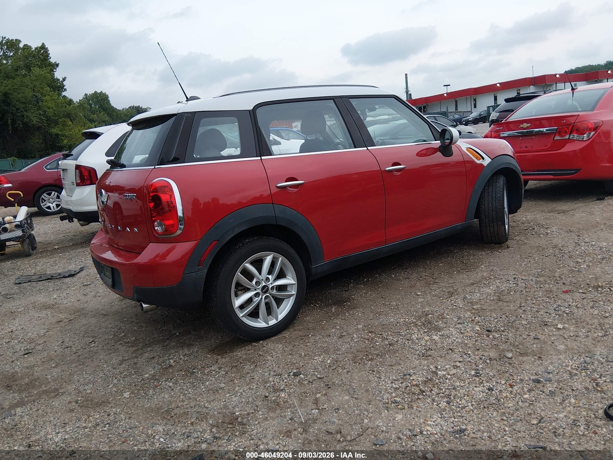 2014 Mini Cooper Countryman Cooper (m6) Red vin: WMWZB3C55EWR36983