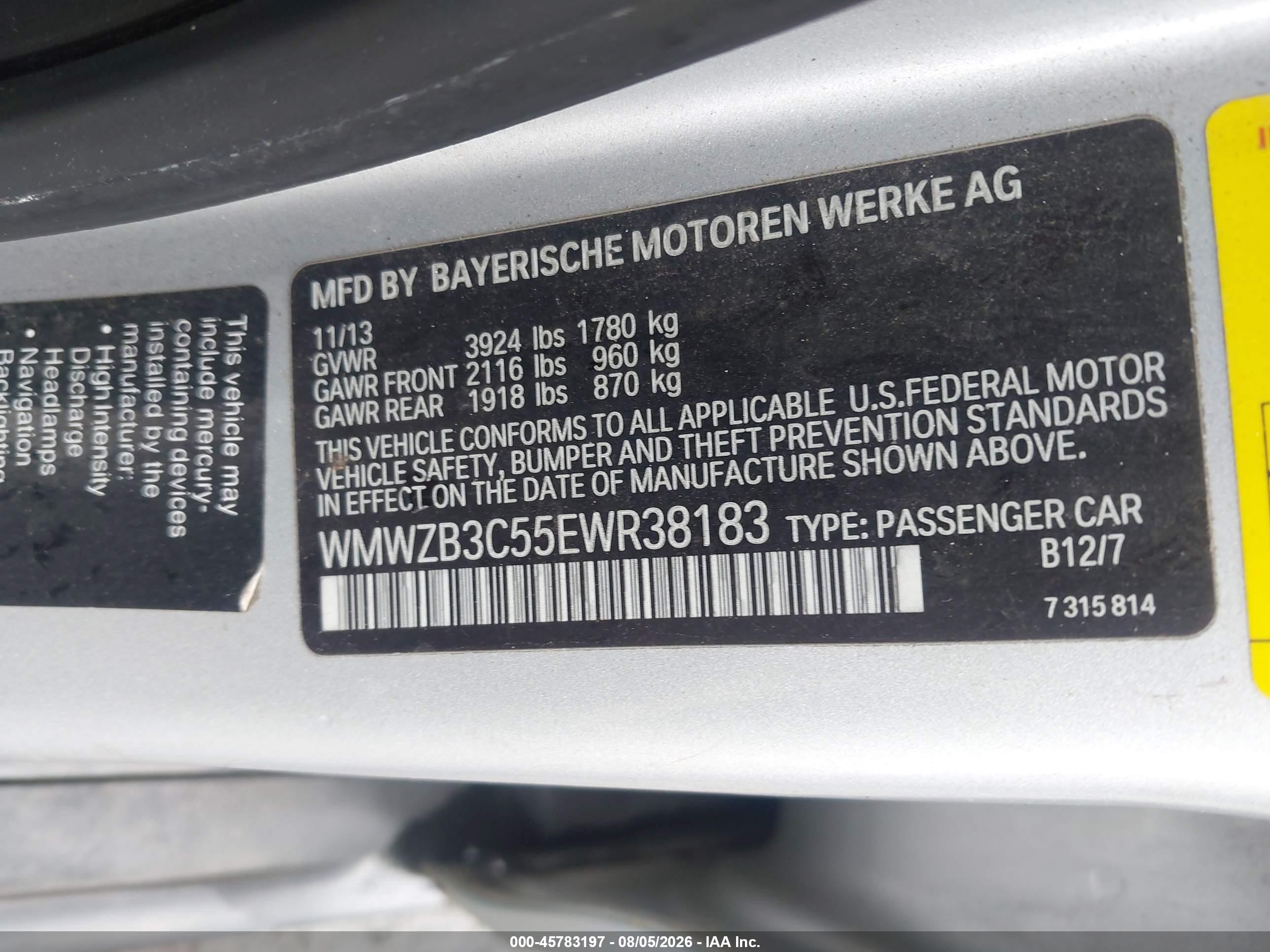 2014 Mini Countryman Cooper Silver vin: WMWZB3C55EWR38183