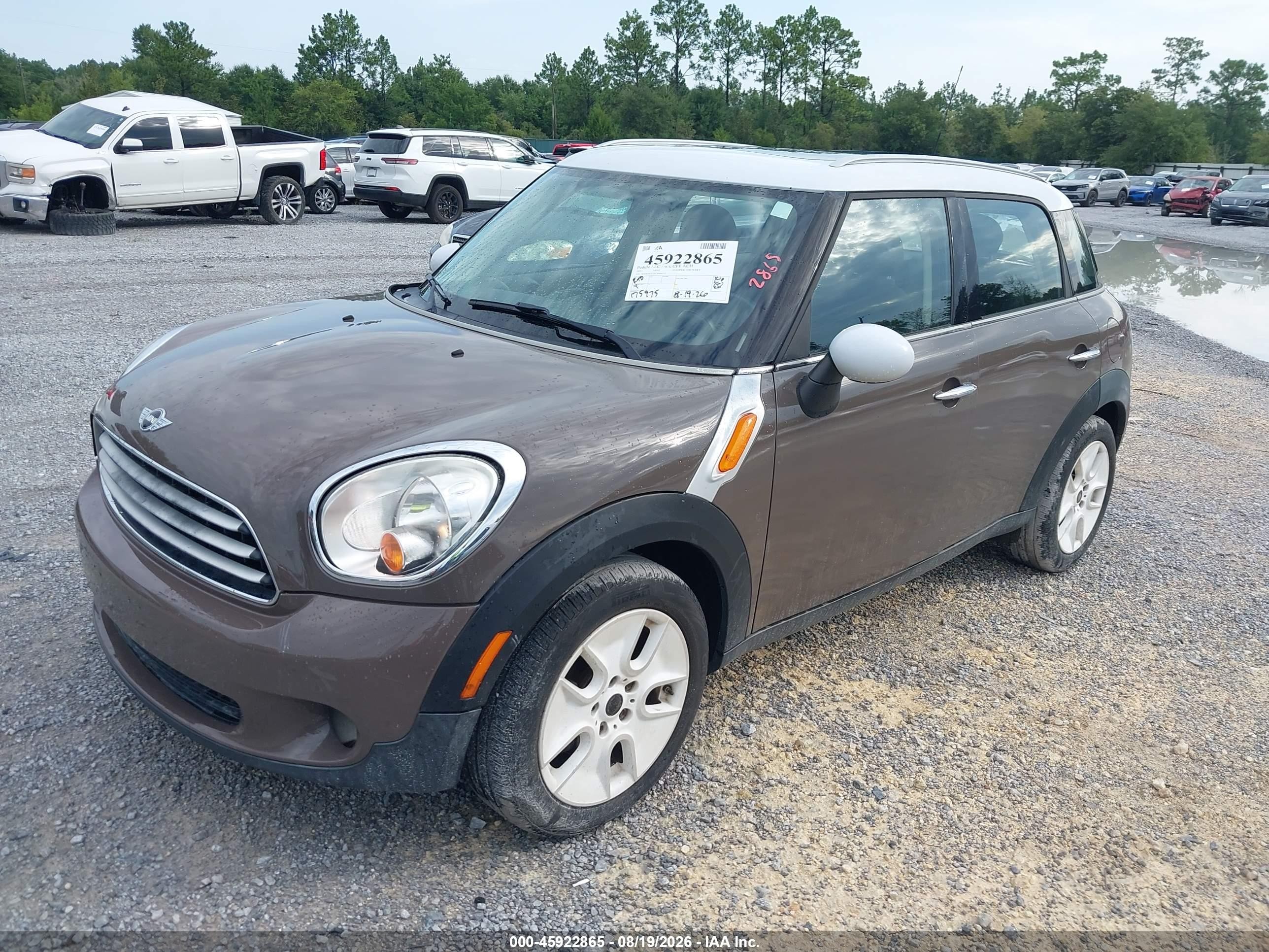 2012 Mini Cooper Countryman   Brown vin: WMWZB3C56CWM04722