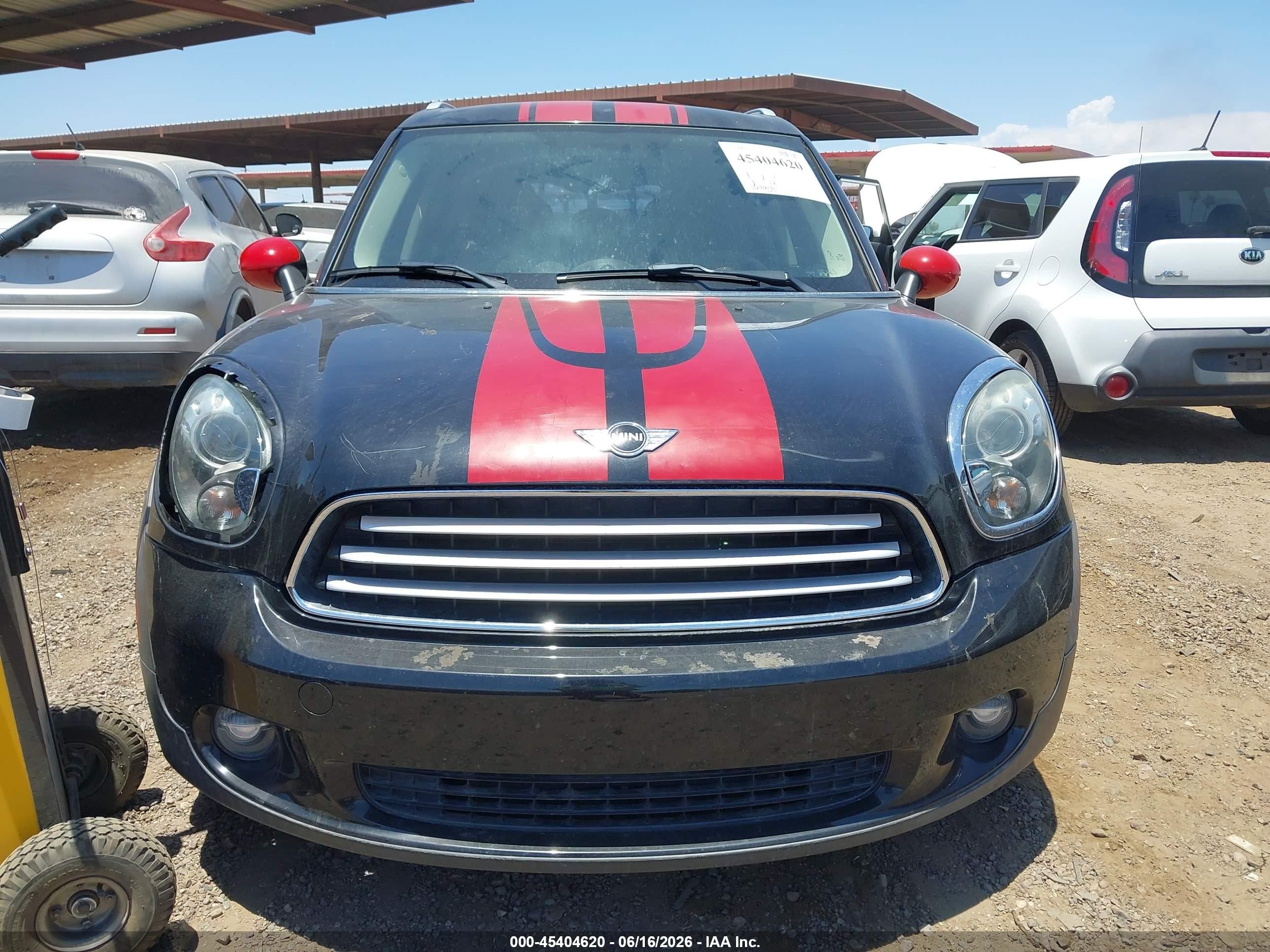 2012 Mini Cooper Countryman   Black vin: WMWZB3C56CWM06888