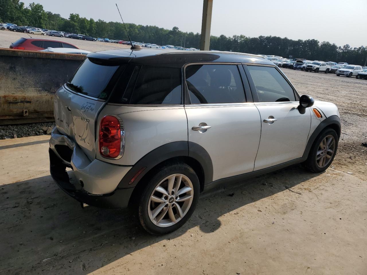 2013 Mini Cooper Countryman Silver vin: WMWZB3C56DWR36179