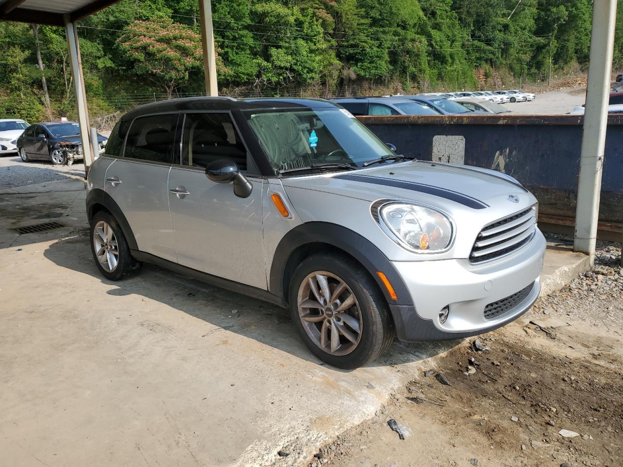 2013 Mini Cooper Countryman Silver vin: WMWZB3C56DWR36179