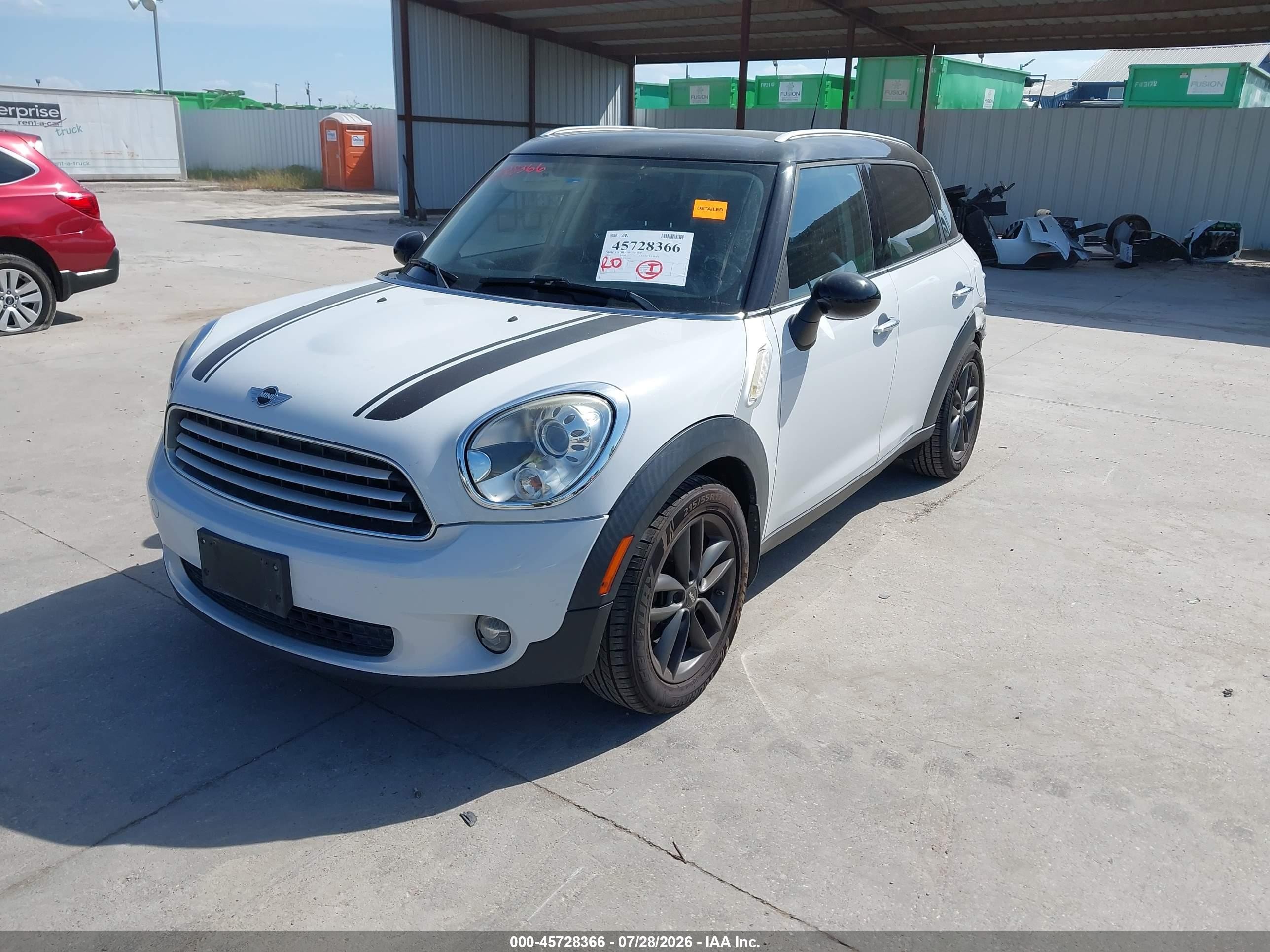 2014 Mini Countryman Cooper Белый vin: WMWZB3C56EWR37950