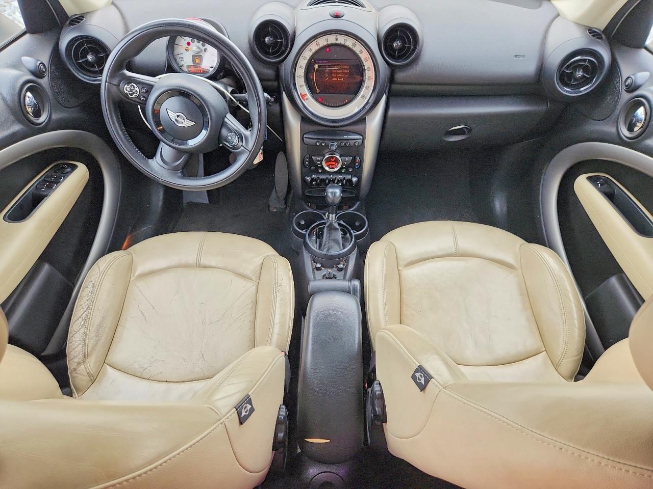 2014 Mini Cooper Countryman White vin: WMWZB3C56EWR40220