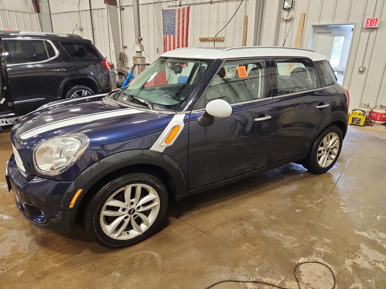 2011 Mini Cooper Countryman Black vin: WMWZB3C57BWM01245