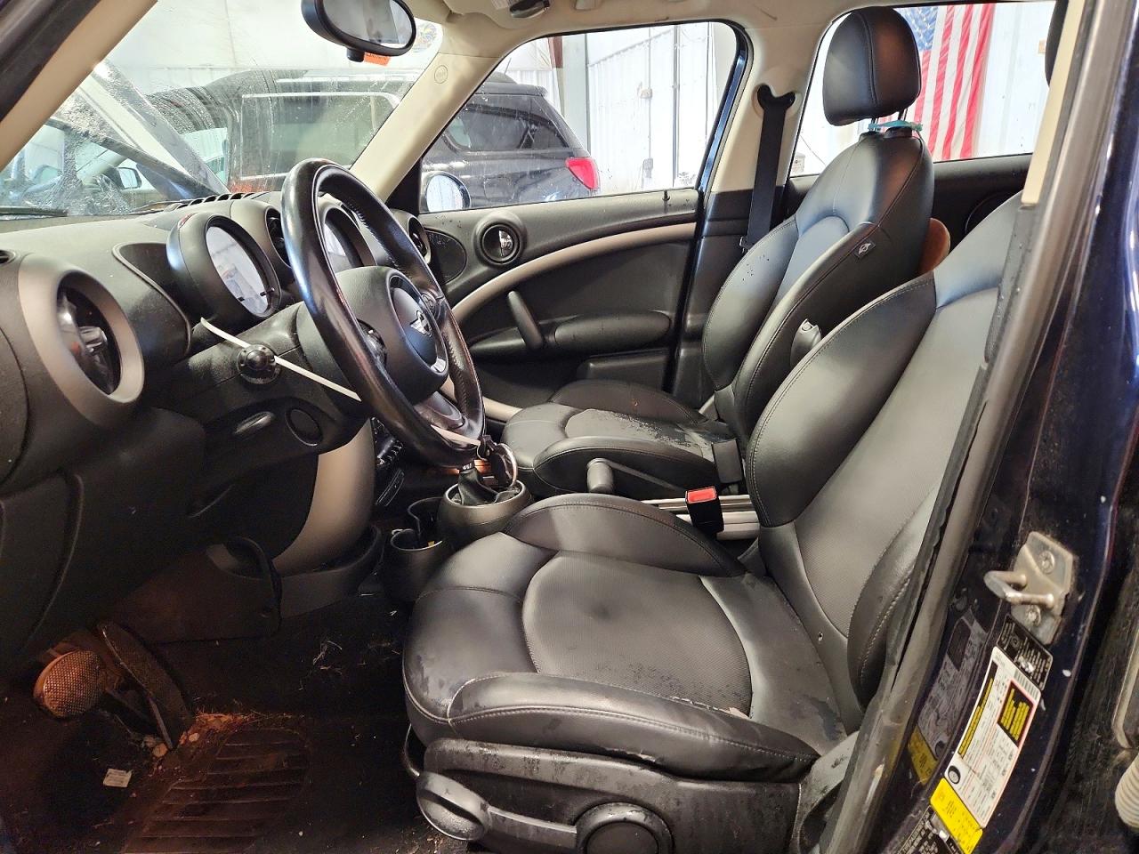 2011 Mini Cooper Countryman Black vin: WMWZB3C57BWM01245