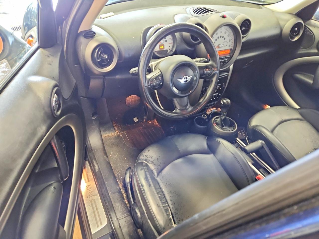 2011 Mini Cooper Countryman Black vin: WMWZB3C57BWM01245