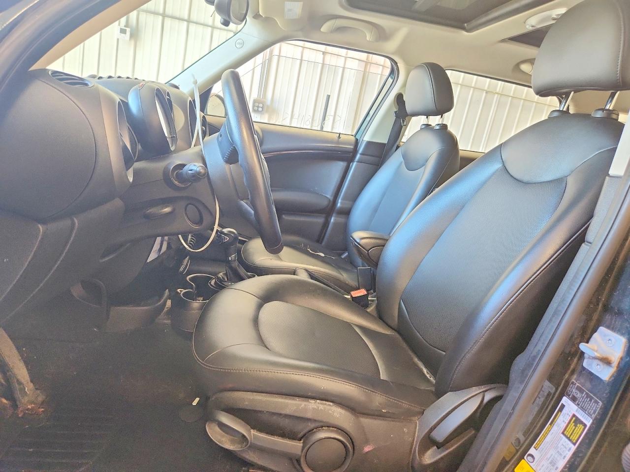 2012 Mini Cooper Countryman Black vin: WMWZB3C57CWM03935