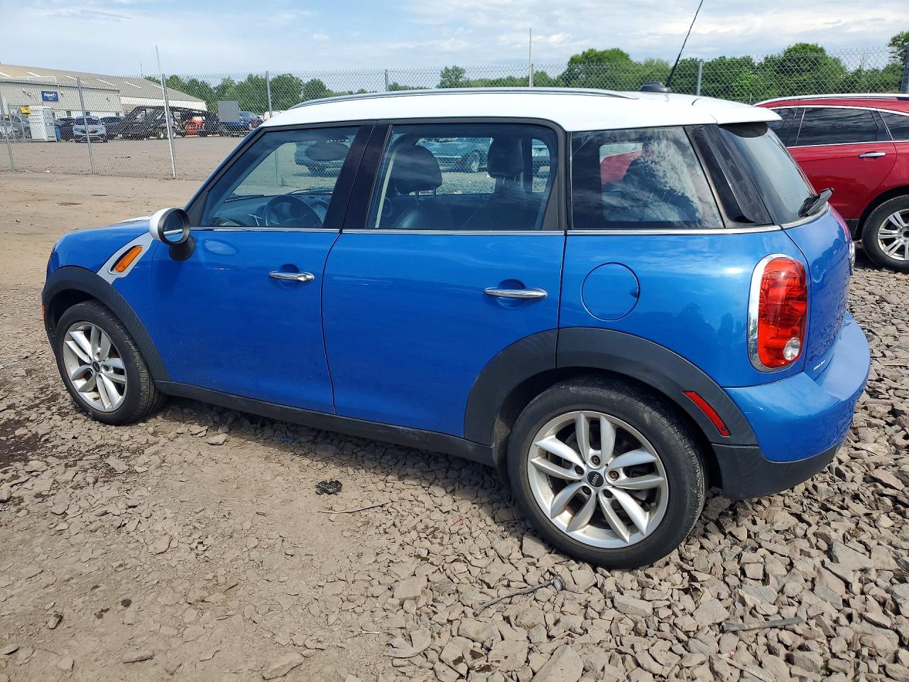 2012 Mini Cooper Countryman Blue vin: WMWZB3C57CWM29998