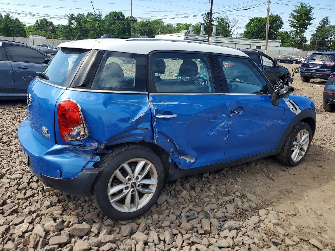 2012 Mini Cooper Countryman Blue vin: WMWZB3C57CWM29998