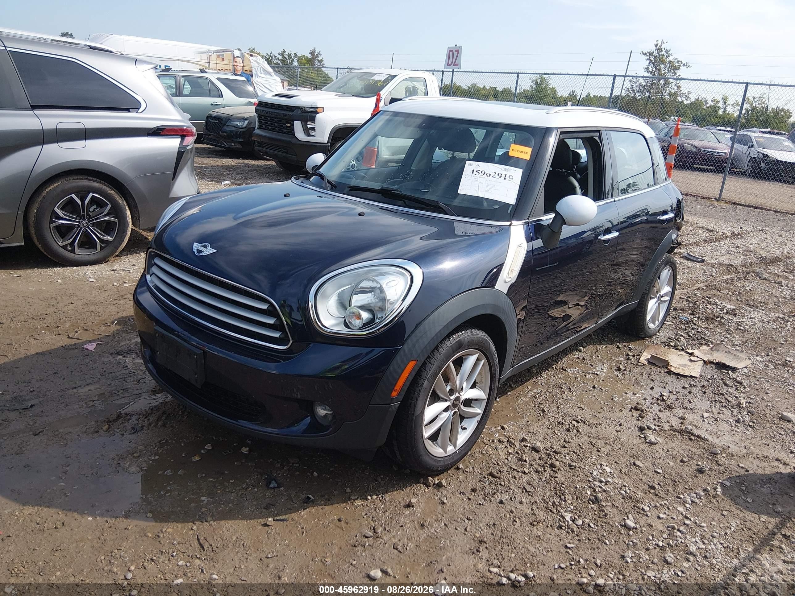 2014 Mini Cooper Countryman Cooper (m6) Blue vin: WMWZB3C57EWR39089
