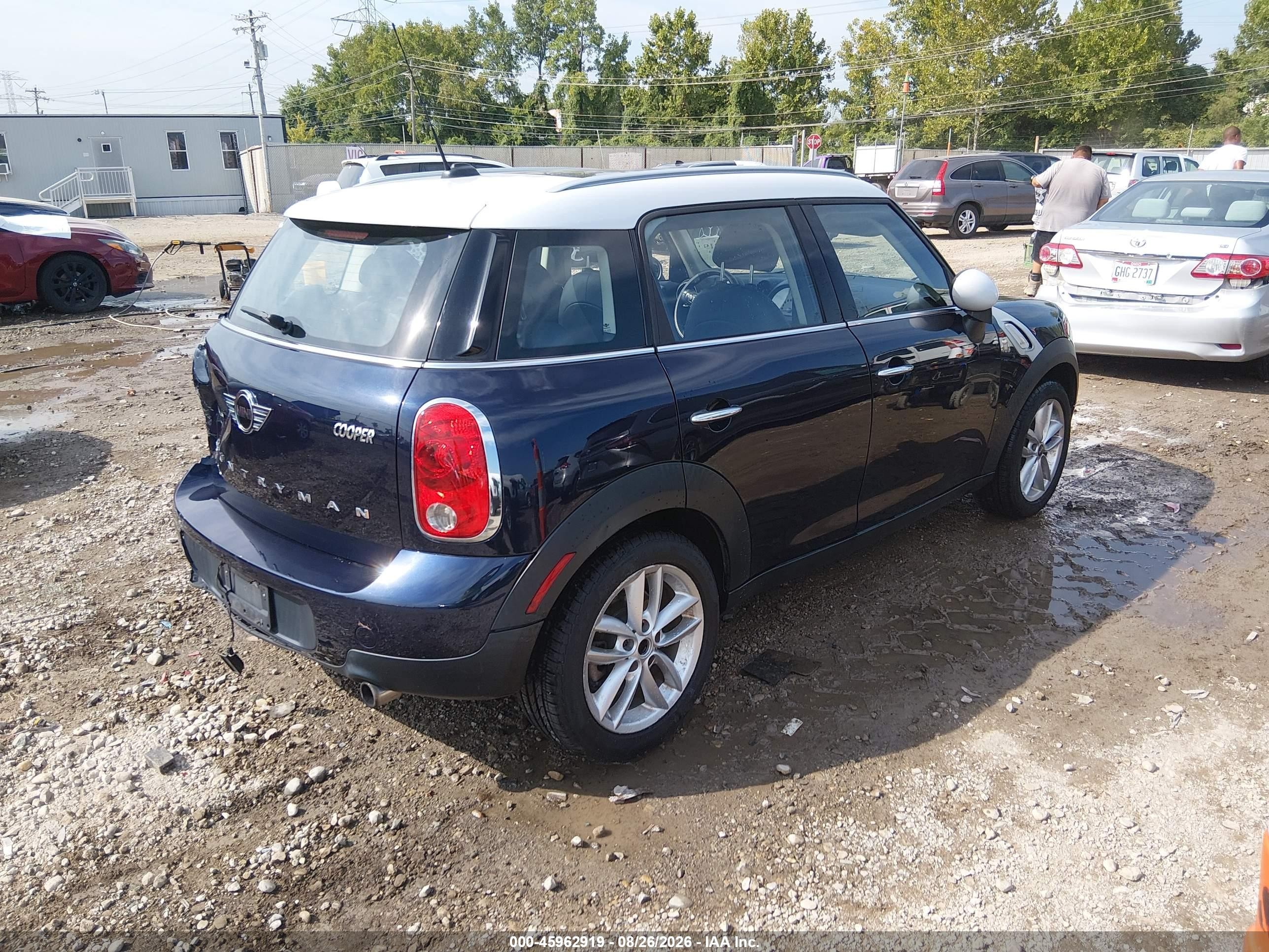 2014 Mini Cooper Countryman Cooper (m6) Blue vin: WMWZB3C57EWR39089
