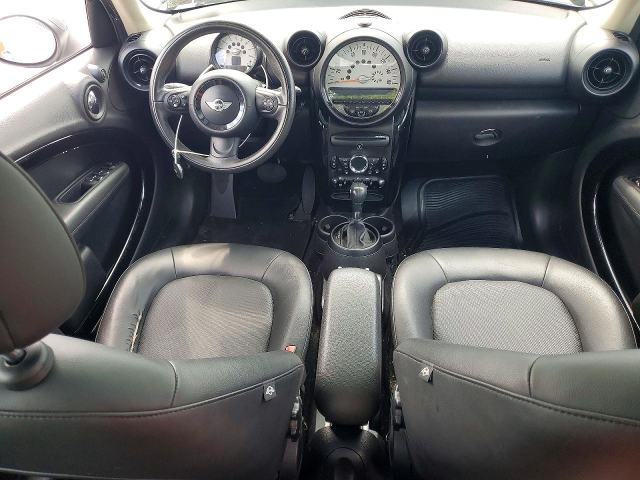 2014 Mini Cooper Countryman White vin: WMWZB3C57EWR39240
